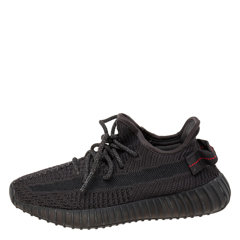 

Adidas Yeezy Black Knit Fabric Boost 350 V2 Cinder Reflective Sneakers Size 37 2/3