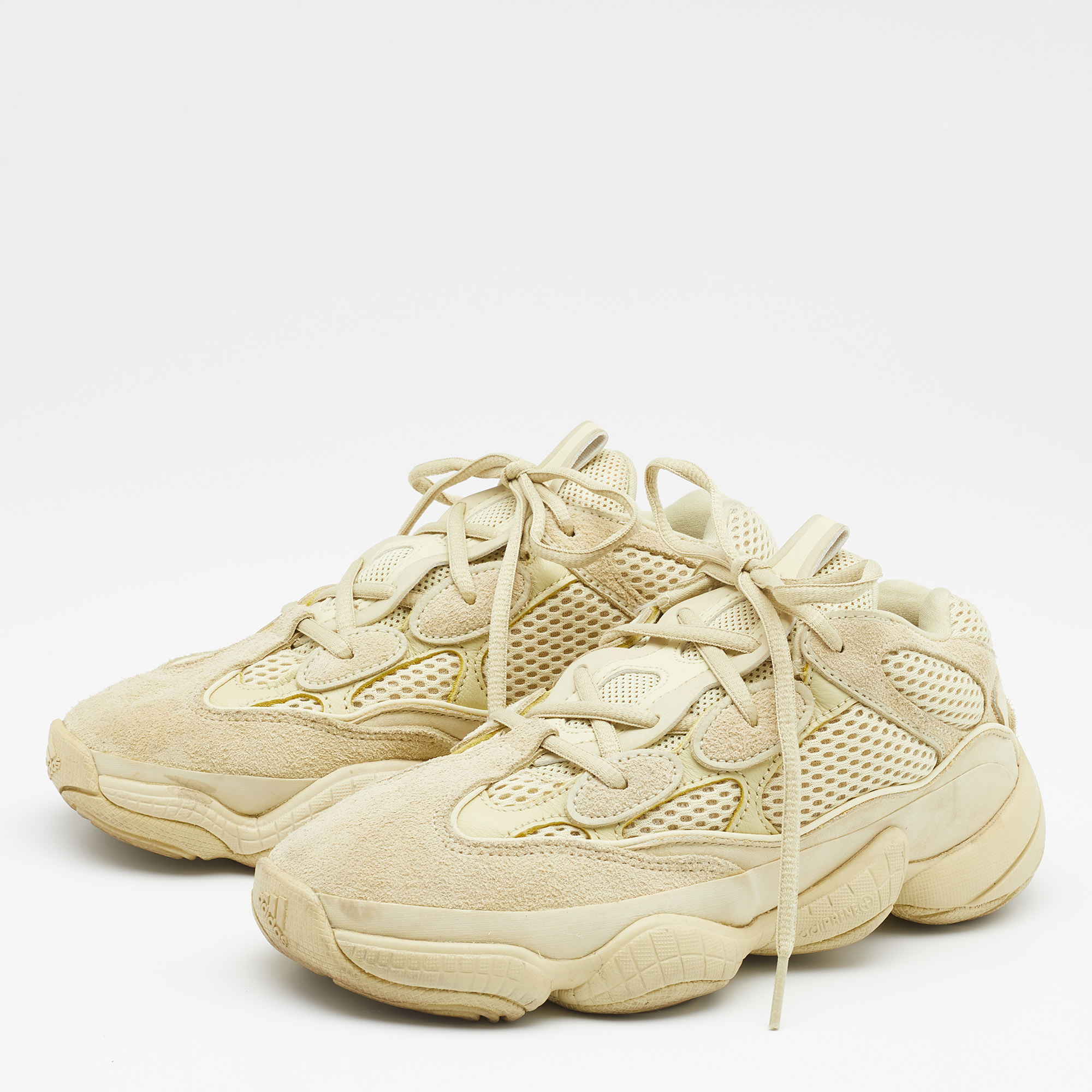 Yeezy x Adidas Yellow Suede, Leather and Mesh Boost 500 Super Moon Yellow Sneakers Size
Yeezy x Adidas Yellow Suede, Leather and Mesh Boost 500 Super Moon Yellow Sneakers Size