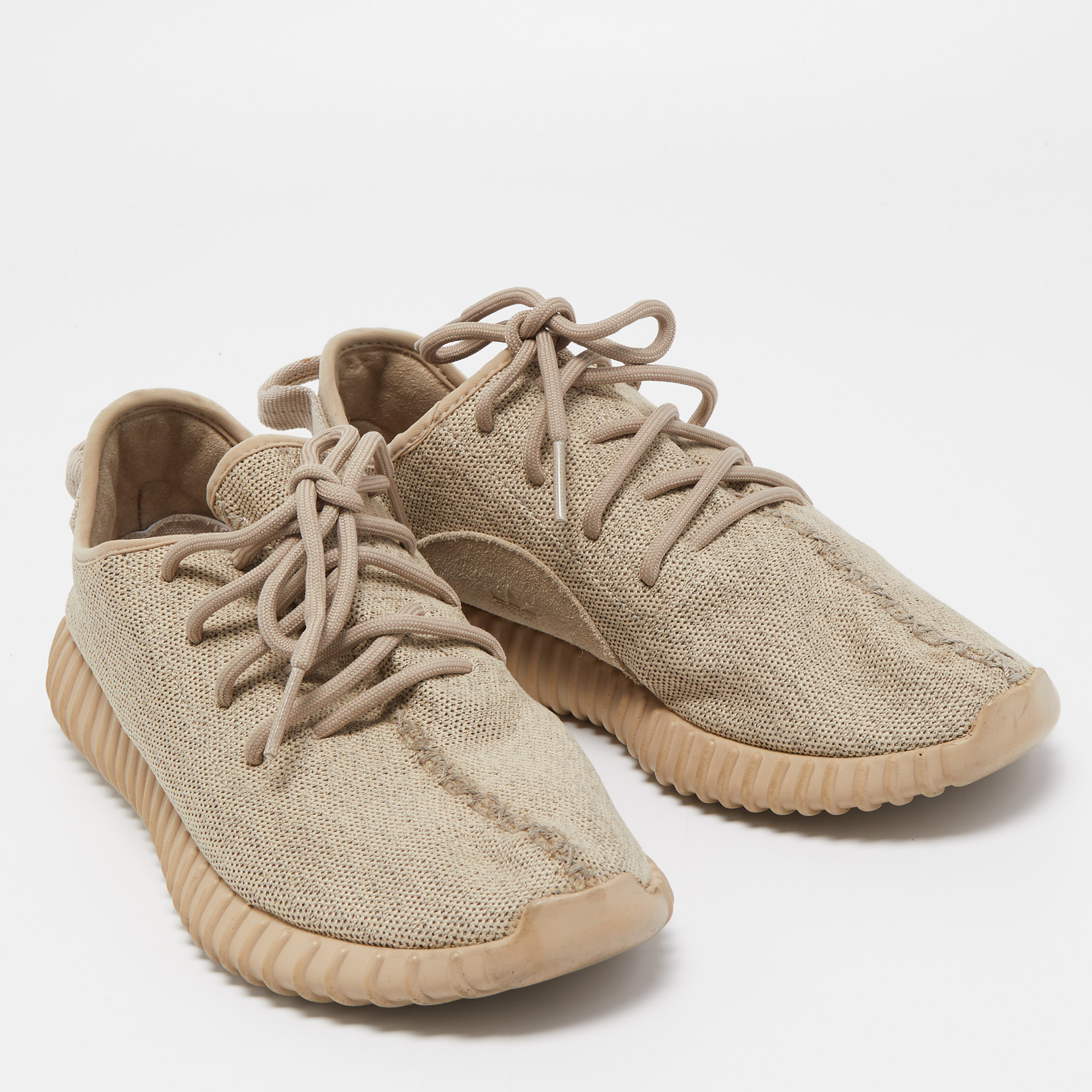 Yeezy X Adidas Brown Suede Boost 350 V2 Oxford Tan Sneakers Size 42