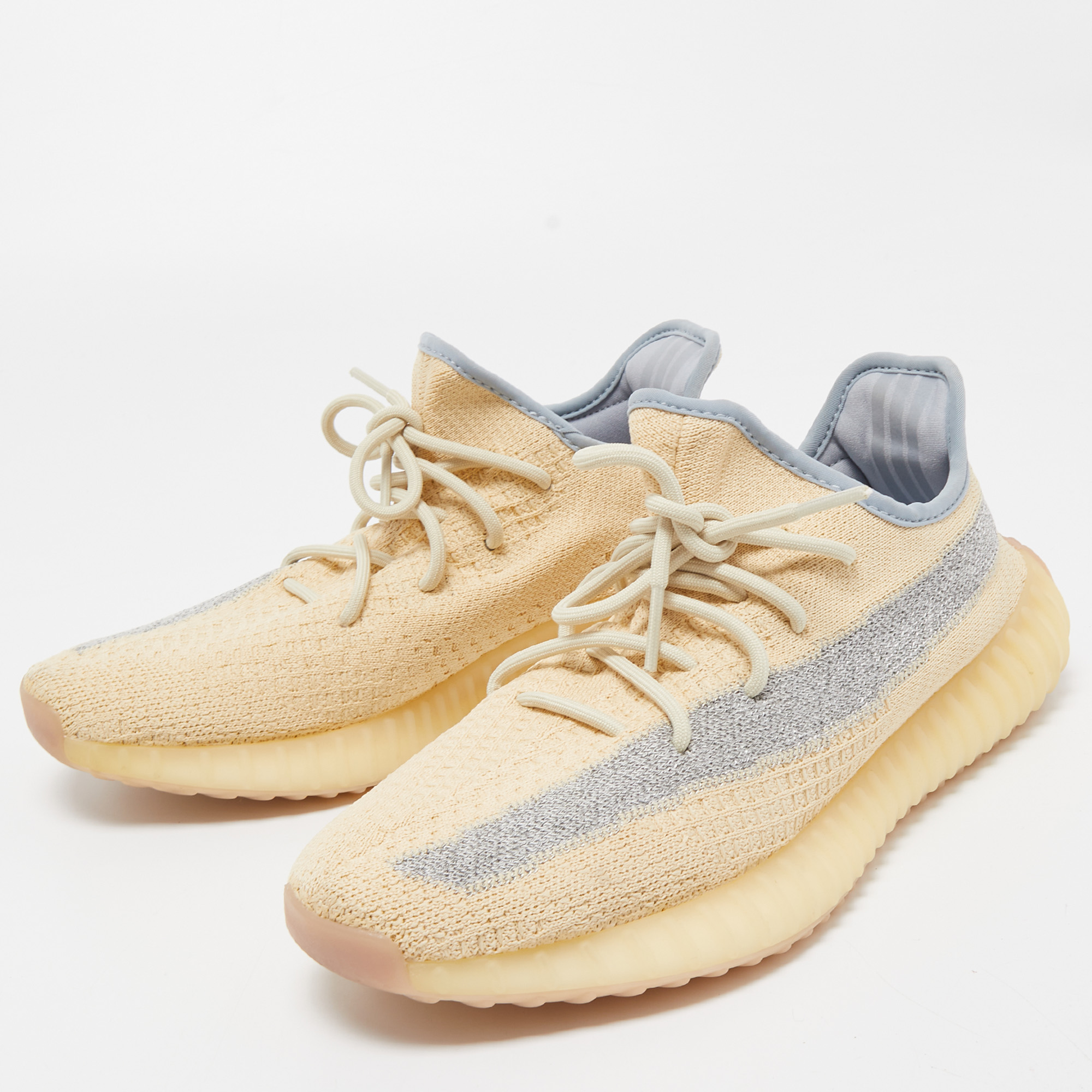 Yeezy x Adidas Light Yellow/Blue Knit Fabric Boost 350 V2 Linen Sneakers Size 44 2/3
Yeezy x Adidas Light Yellow/Blue Knit Fabric Boost 350 V2 Linen Sneakers Size 44 2/3
