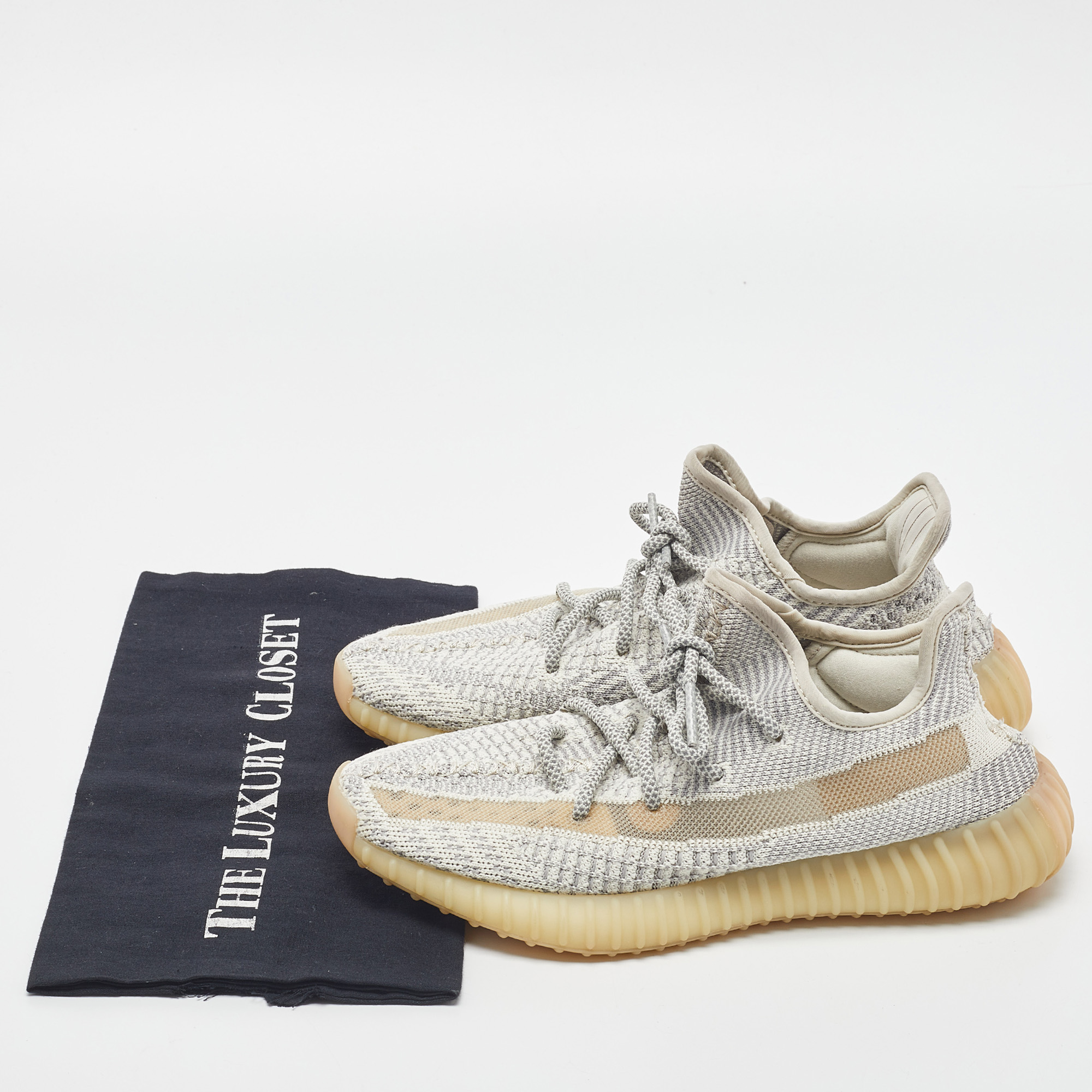 Yeezy X Adidas Boost 350 V2 Lundmark Non-Reflective Sneakers Size 39 1/3