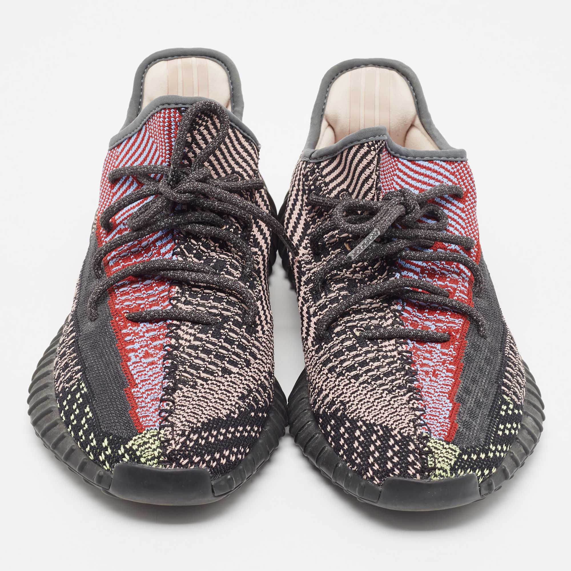 Adidas X Yeezy Multicolor Knit Fabric Boost-350-v2-yecheil Sneakers Size 43 1/3