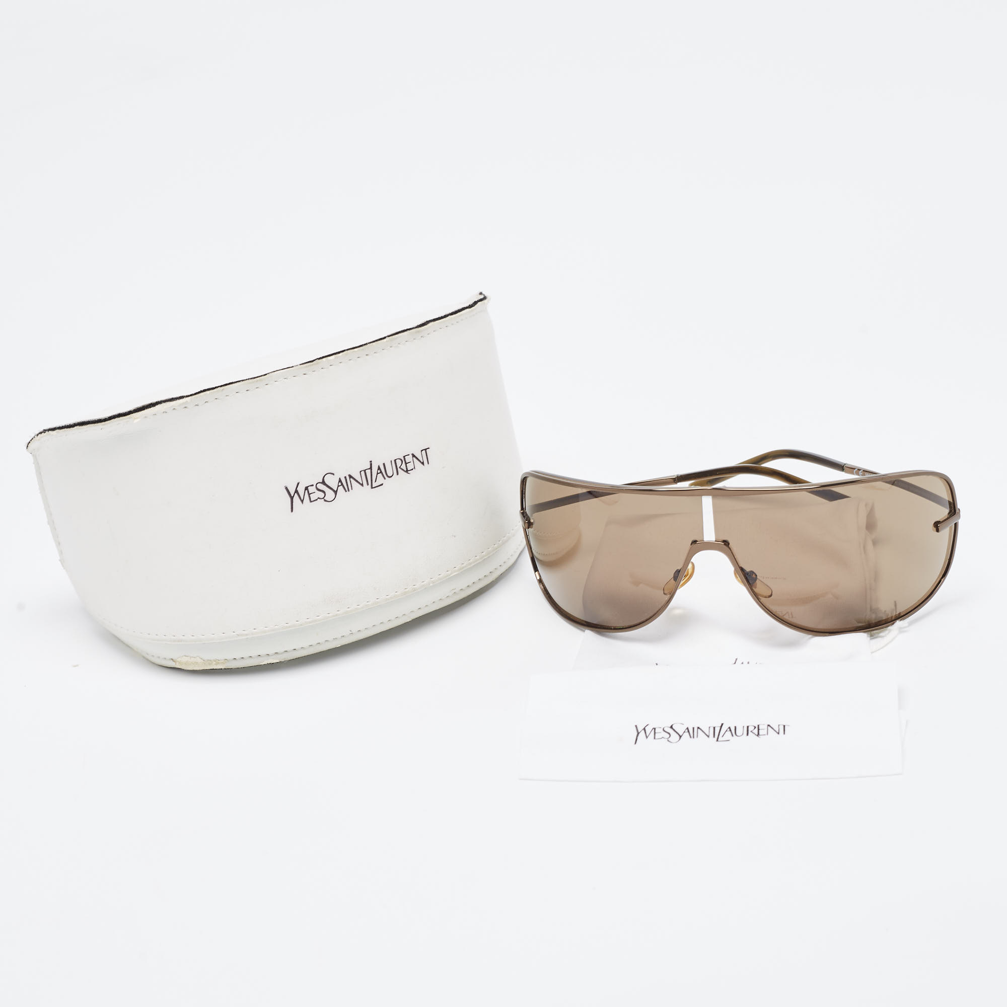Yves Saint Laurent Brown 2207/S Wrap Sunglasses