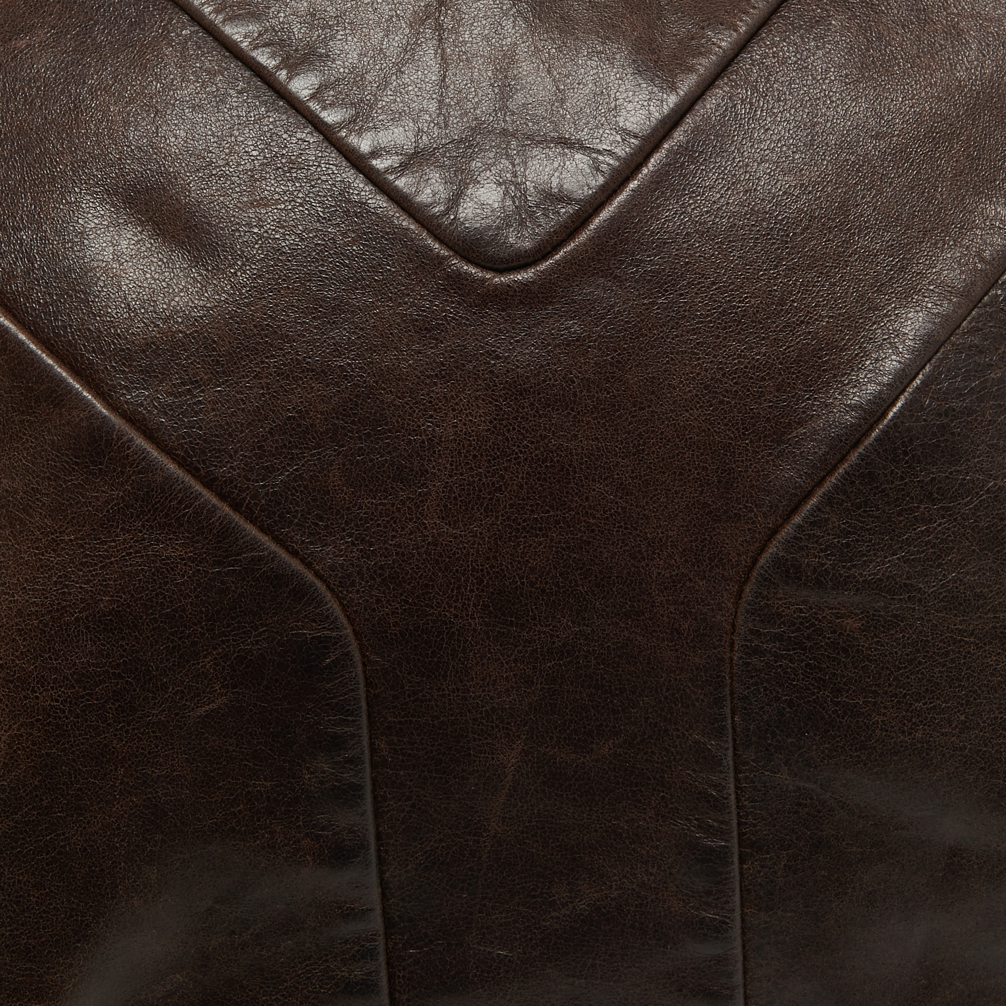 Yves Saint Laurent Dark Brown Leather Chyc Messenger Bag