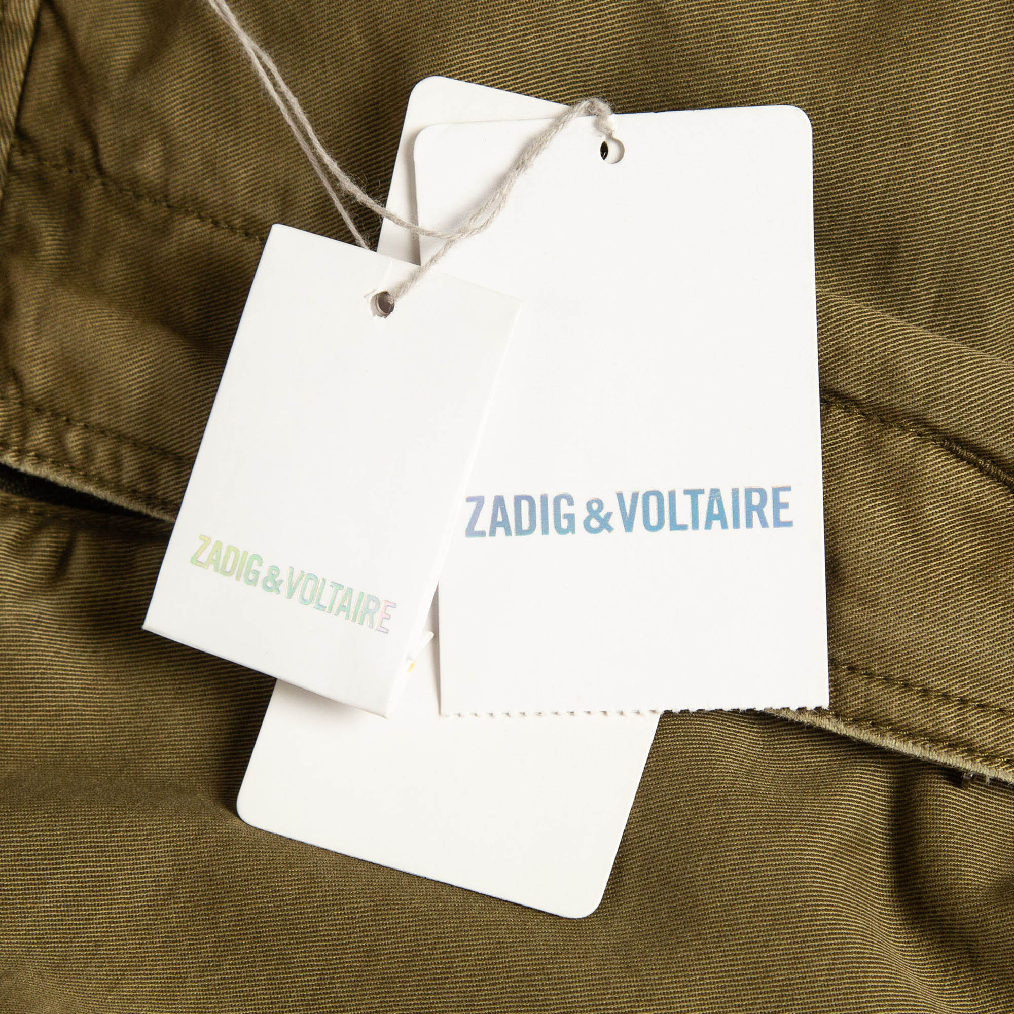 Zadig & Voltaire Green Faded Cotton Pargo Cargo Pants S