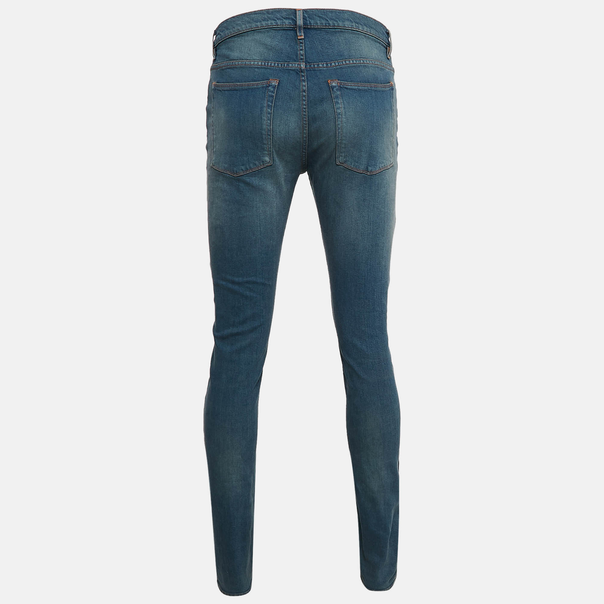 Zadig & Voltaire Blue Brushed Denim David Jeans L Waist 32.5