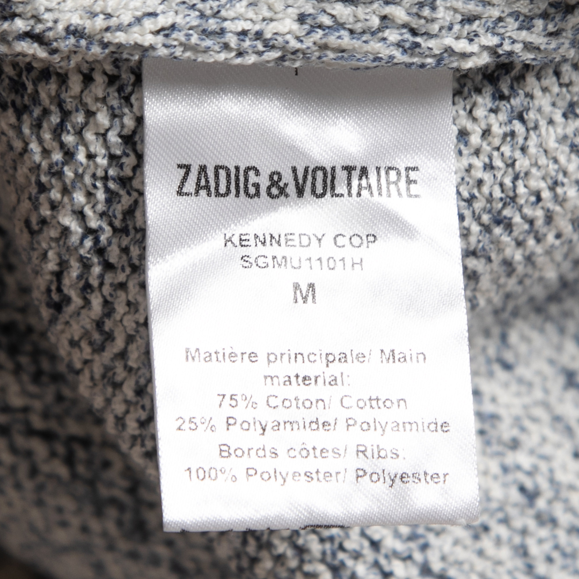 Zadig & Voltaire Blue Knit Kennedy Cop Sweater M