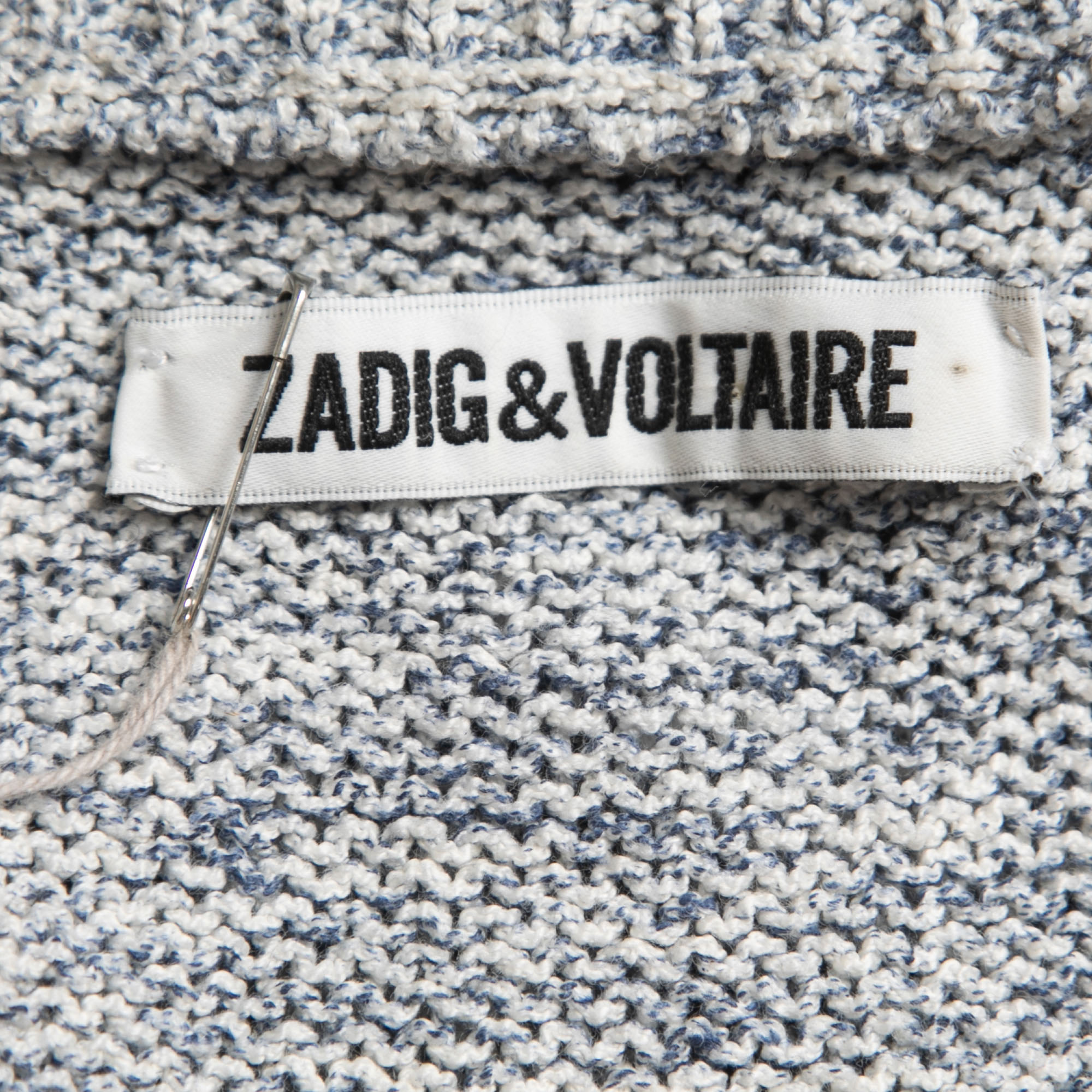 Zadig & Voltaire Blue Knit Kennedy Cop Sweater M