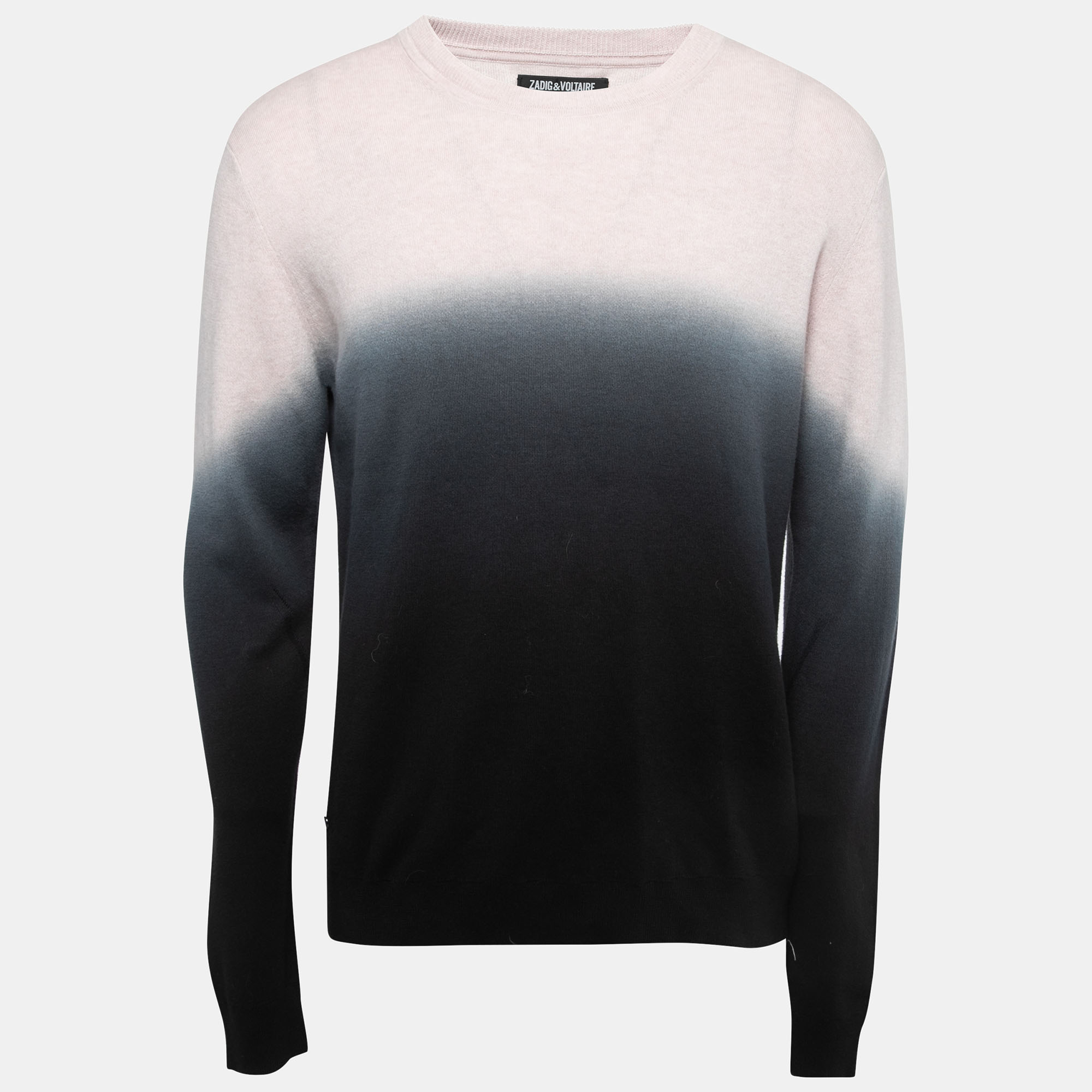 

Zadig & Voltaire Pink/Blue Ombre Knit Kennedy Sweater