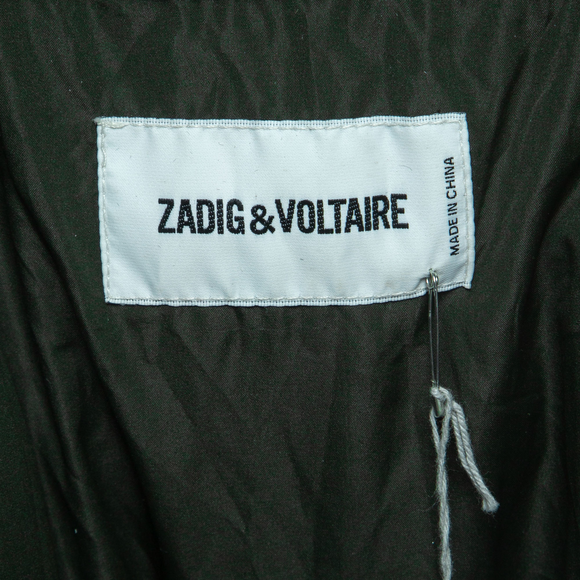 Zadig & Voltaire Dark Green Parka Jacket L