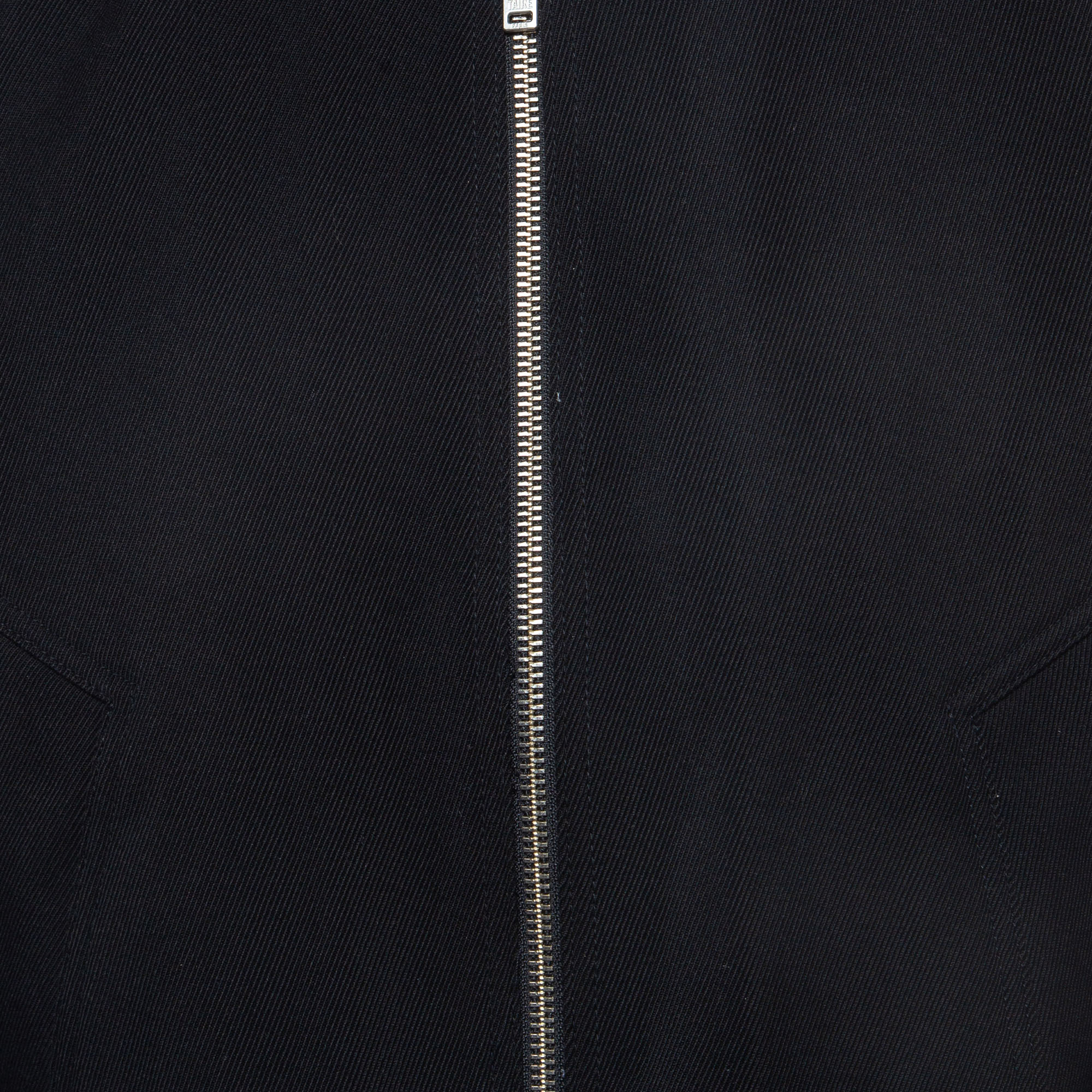 Zadig & Voltaire Black Wool Blend Zip Front Jacket XL