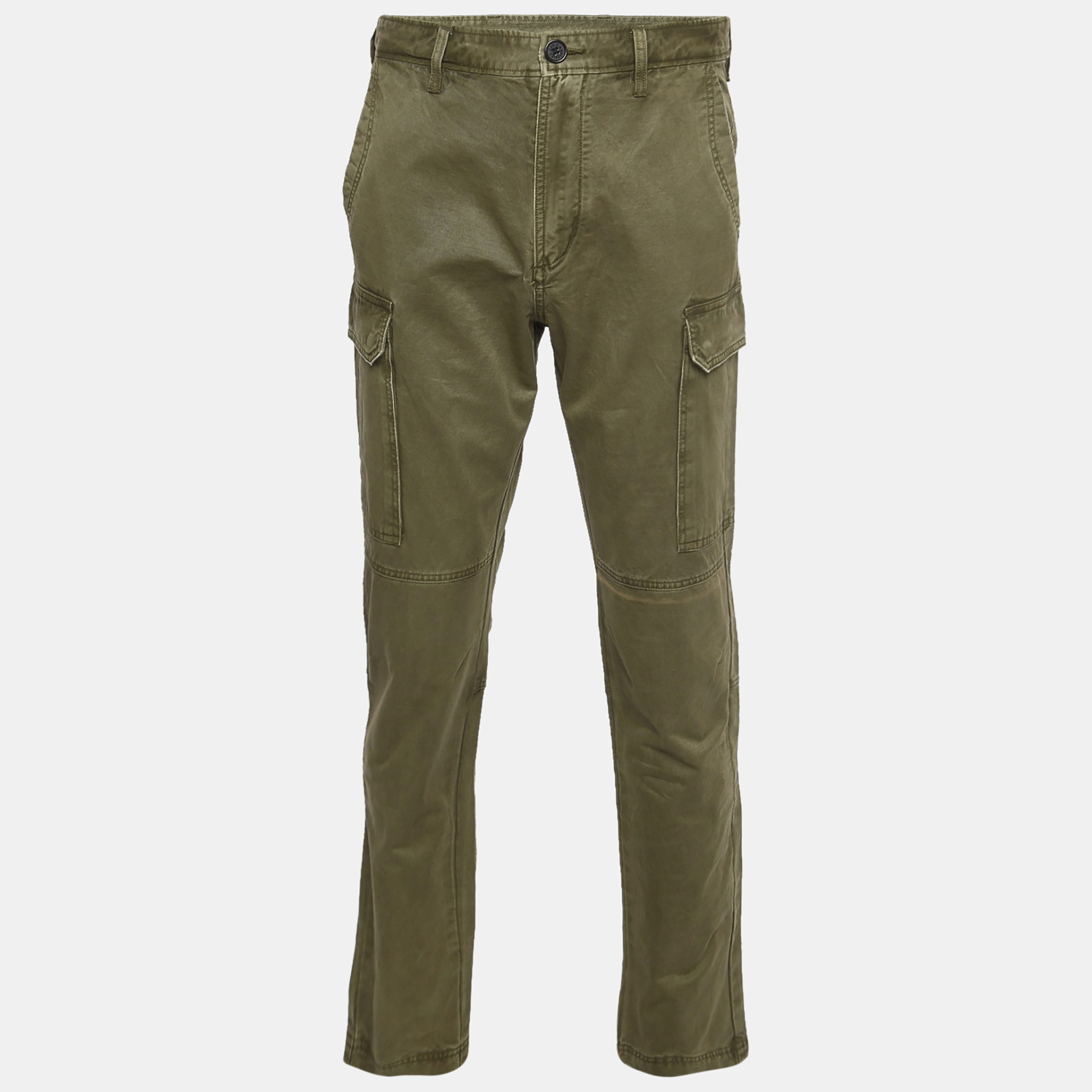 

Zadig & Voltaire Green Faded Cotton Cargo Pants