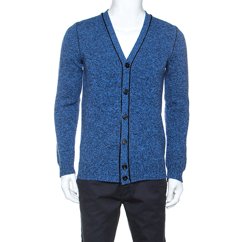 Image of Zadig and Voltaire Blue Wool Knit Malt Cardigan S