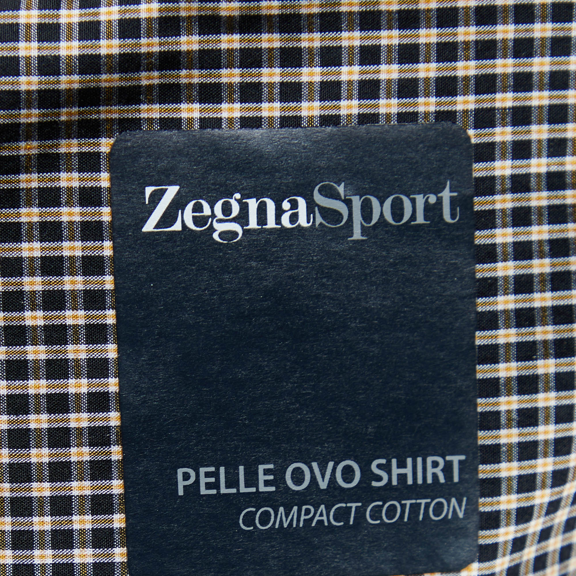 Zegna Sport Multicolor Checkered Cotton Tapered Fit Shirt XXL