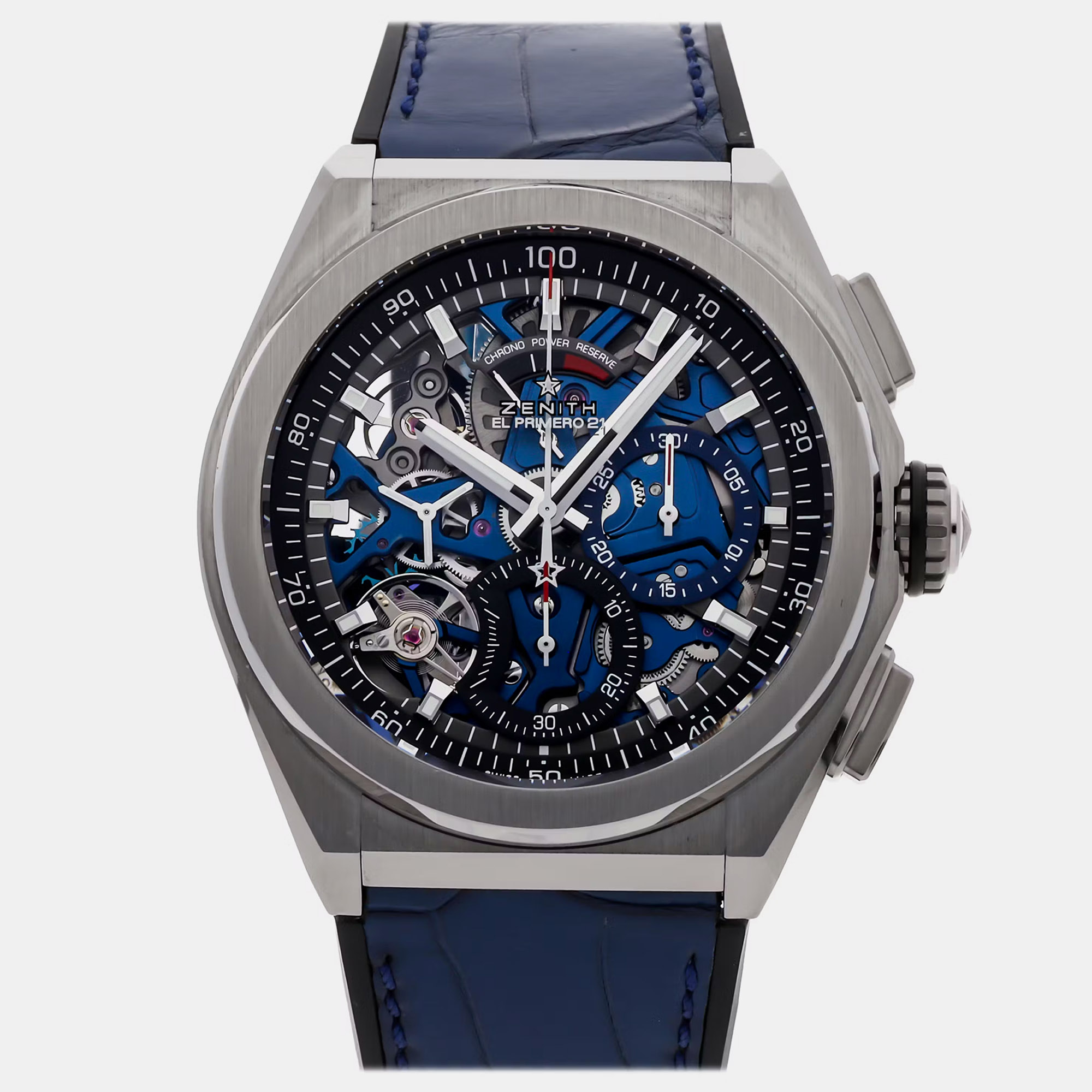 Pre-Owned Zenith Defy El Primero 21 95.9002.9004/78.R584, Blue
Pre-Owned Zenith Defy El Primero 21 95.9002.9004/78.R584, Blue