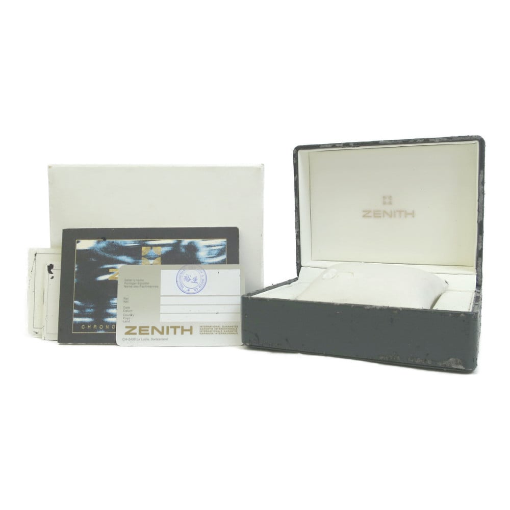 Zenith White Stainless Steel El Primero 53.0360.400 Automatic Chronograph Men's Wristwatch 40 Mm