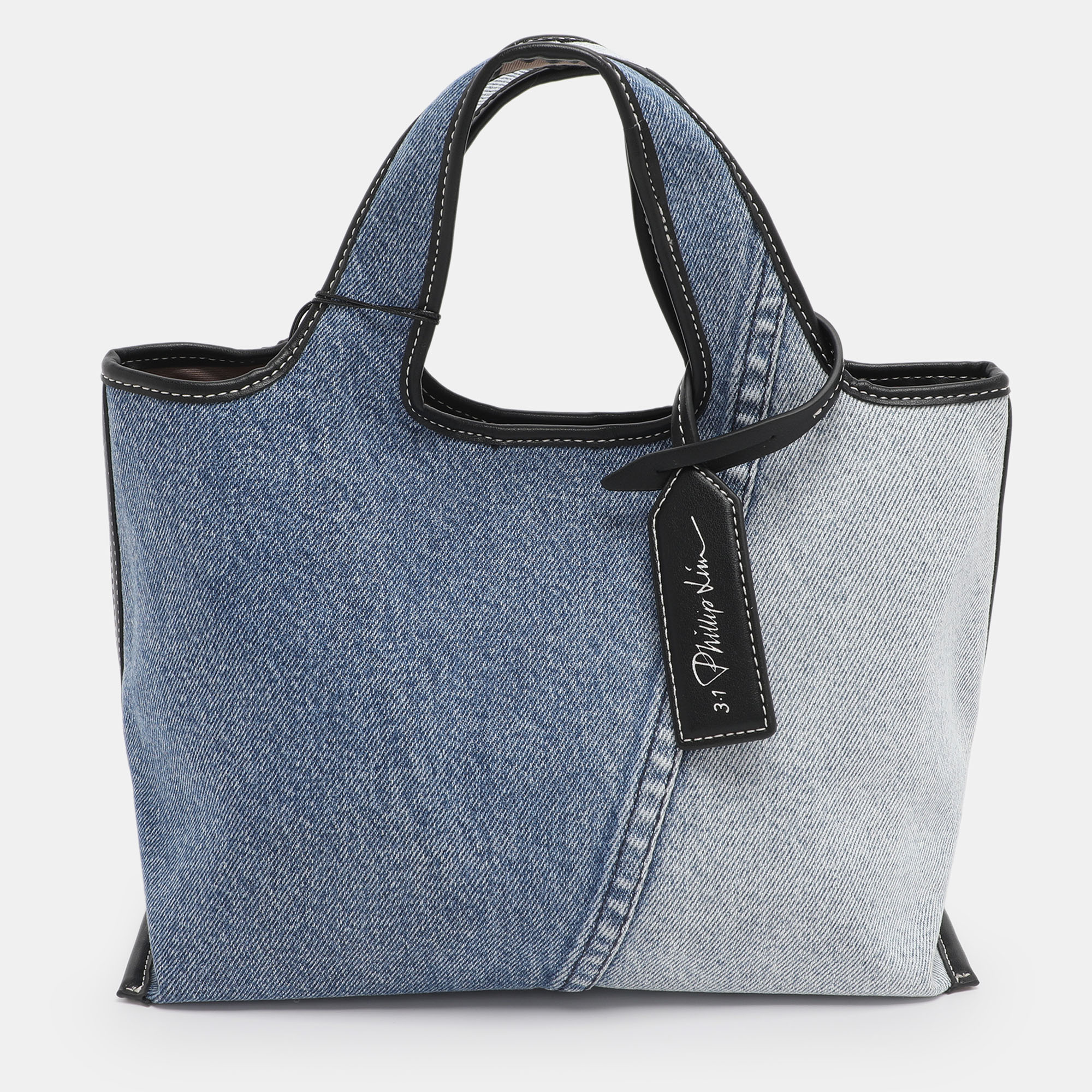3.1 Phillip Lim Washed Blue Denim Mini Market Tote
3.1 Phillip Lim Washed Blue Denim Mini Market Tote