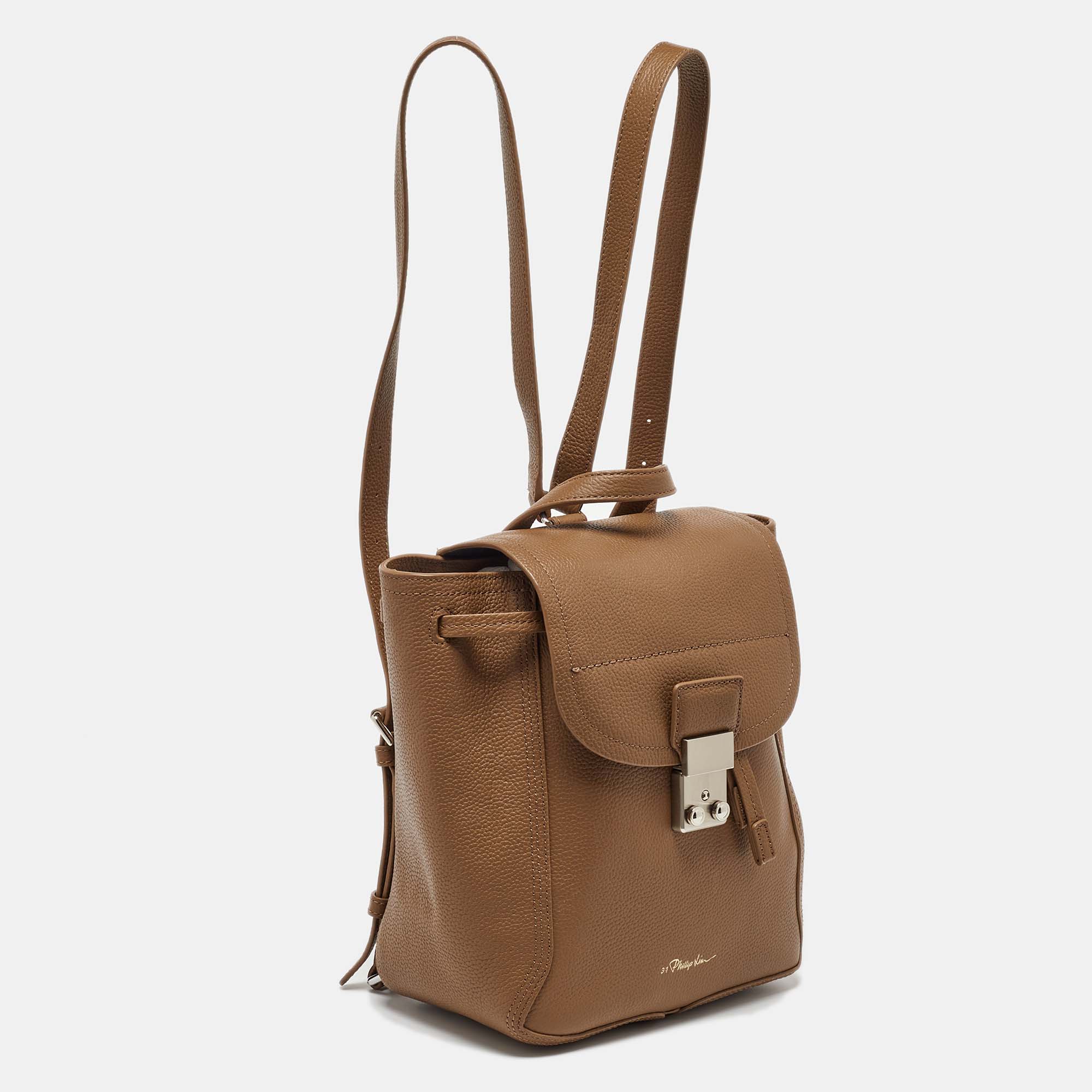 3.1 Phillip Lim Brown Leather Back Soft Pashli Backpack