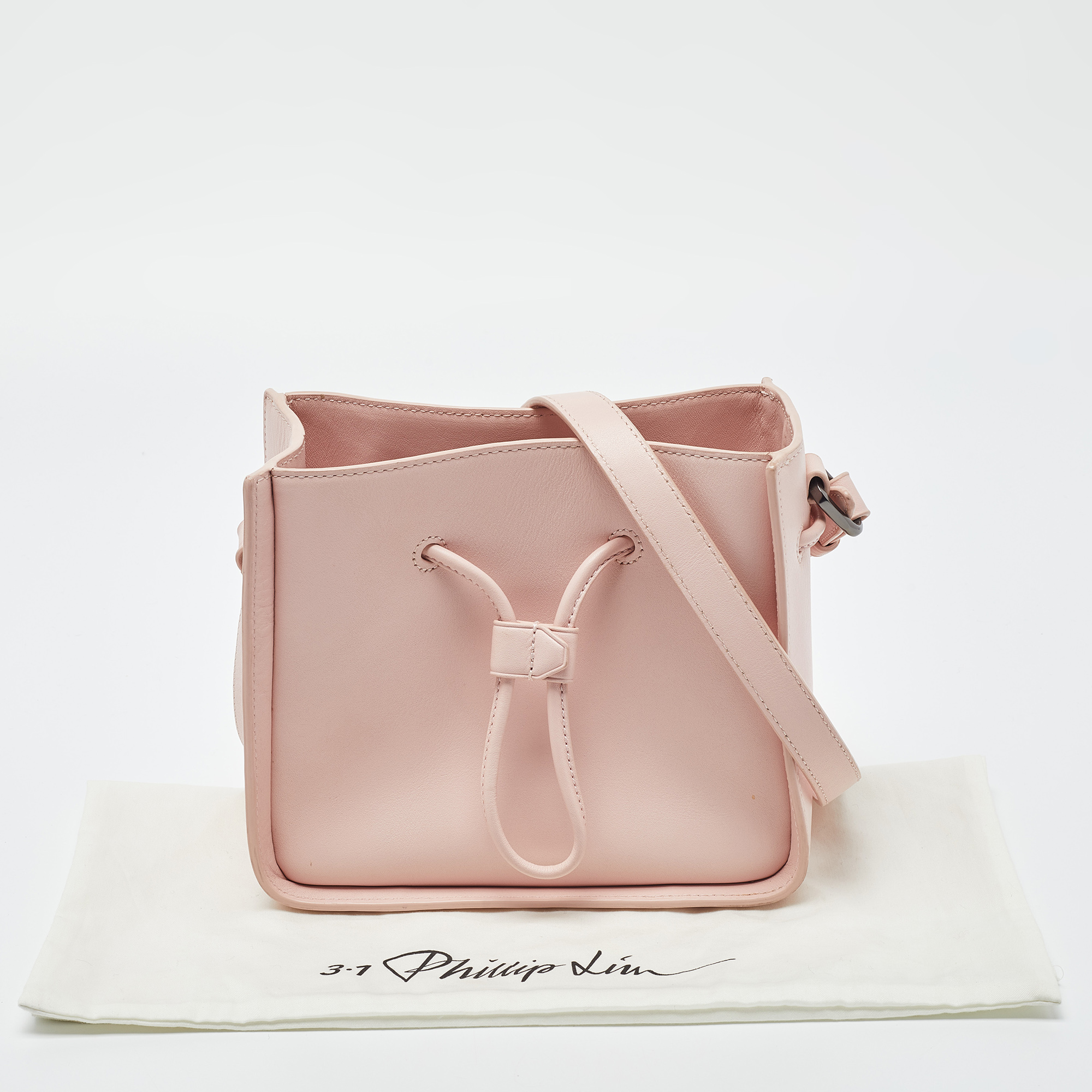 3.1 Phillip Lim Pink Leather Mini Soleil Bucket Bag