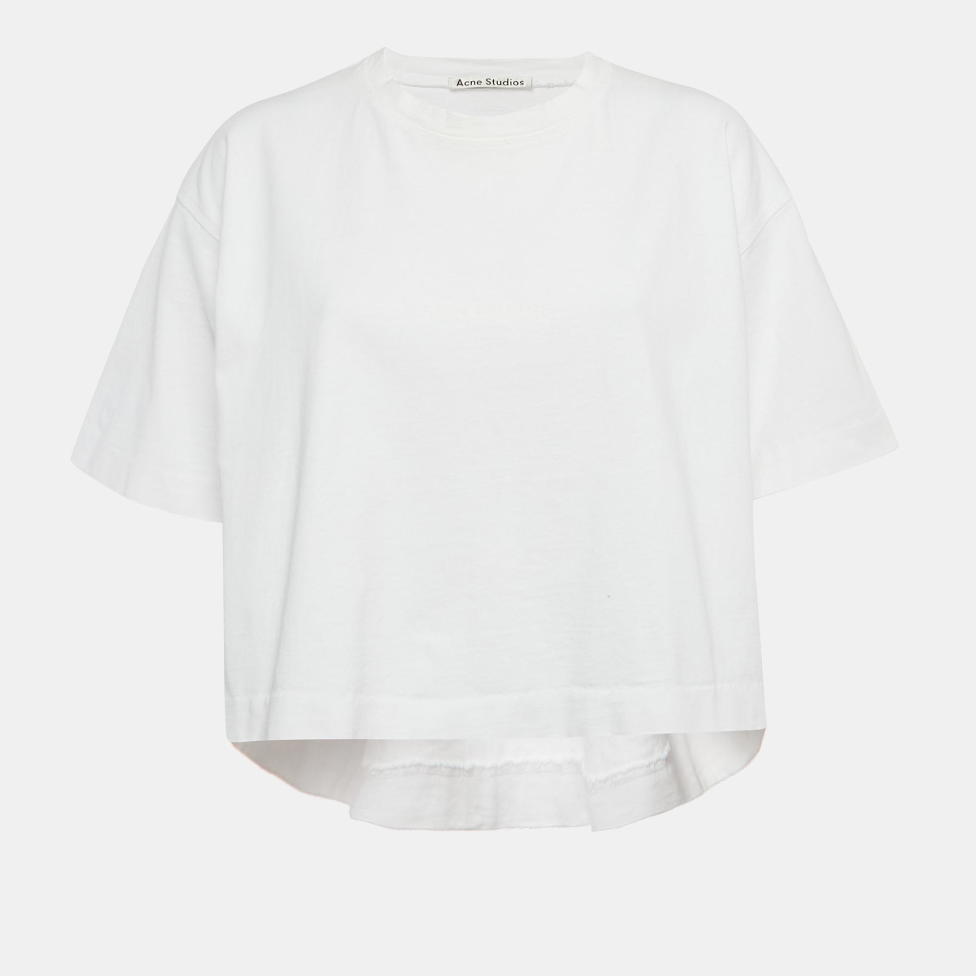 Acne Studios White Cotton Cylea Emboss T-Shirt XXS