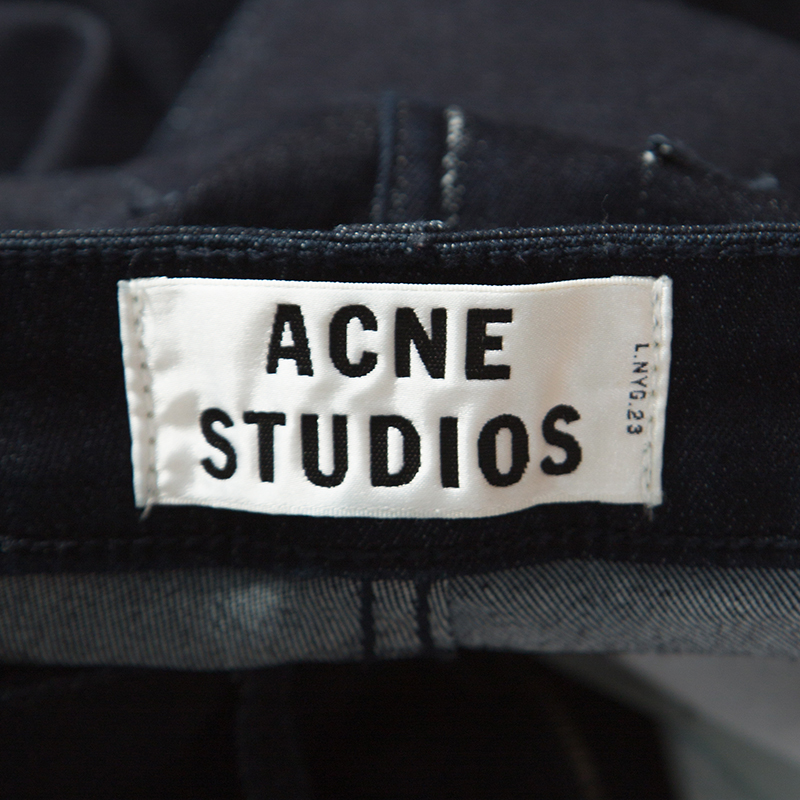 Acne Studios Blue Dark Wash Denim Kin 5 Candy Skinny Jeans S
