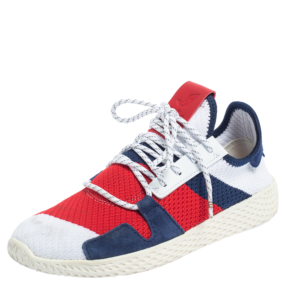 Adidas By Raf Simons - Adidas x bbc x pharrell williams white knit fabric hu v2 sneakers size 38