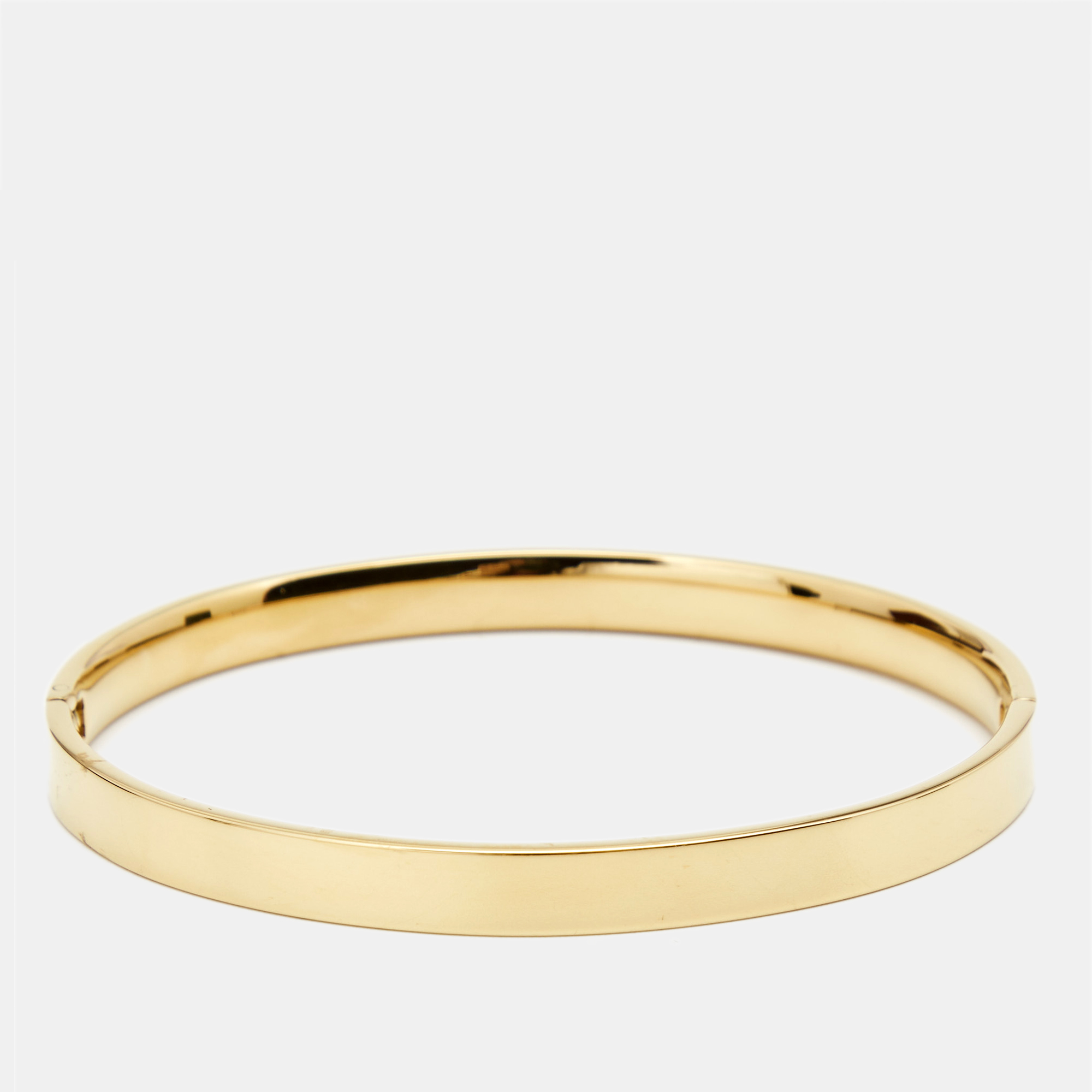 Aigner Crystal Gold Plated Bangle Bracelet