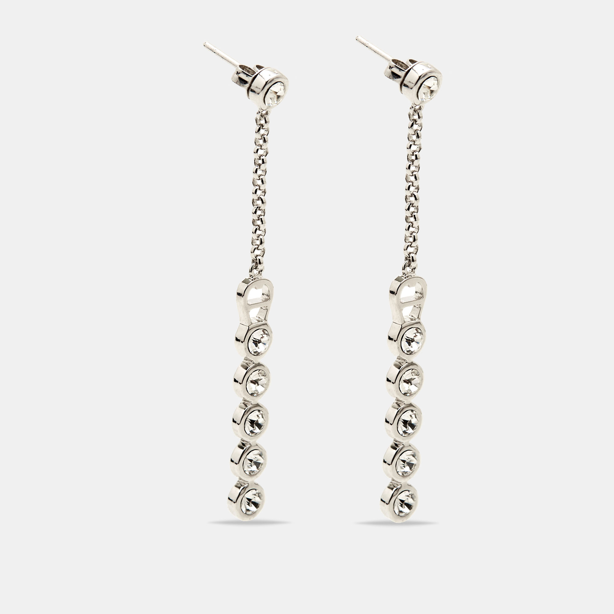 Aigner Crystal Sterling Silver Necklace Set