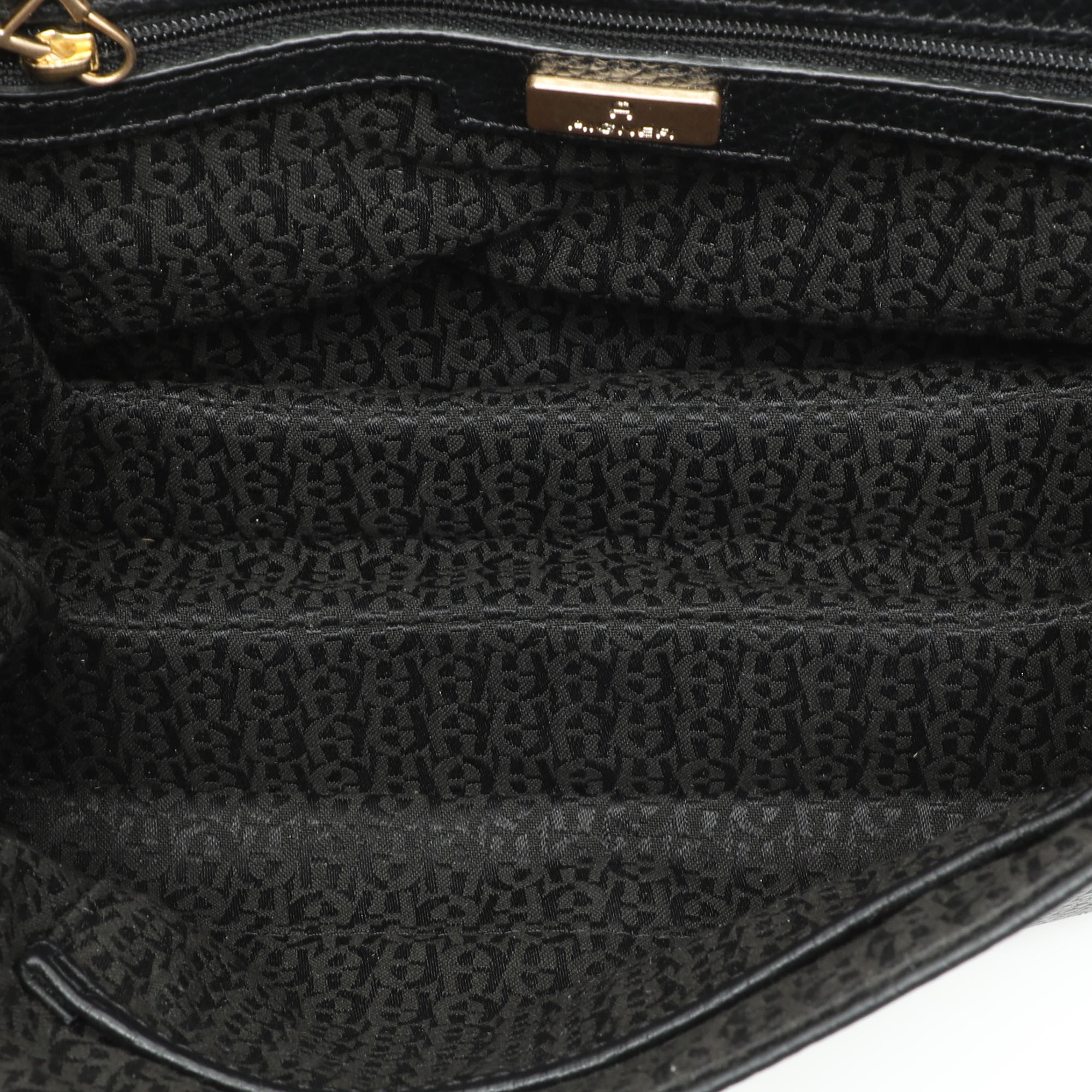 Aigner Black Leather Soleil Ramadan Edition Crossbody Bag