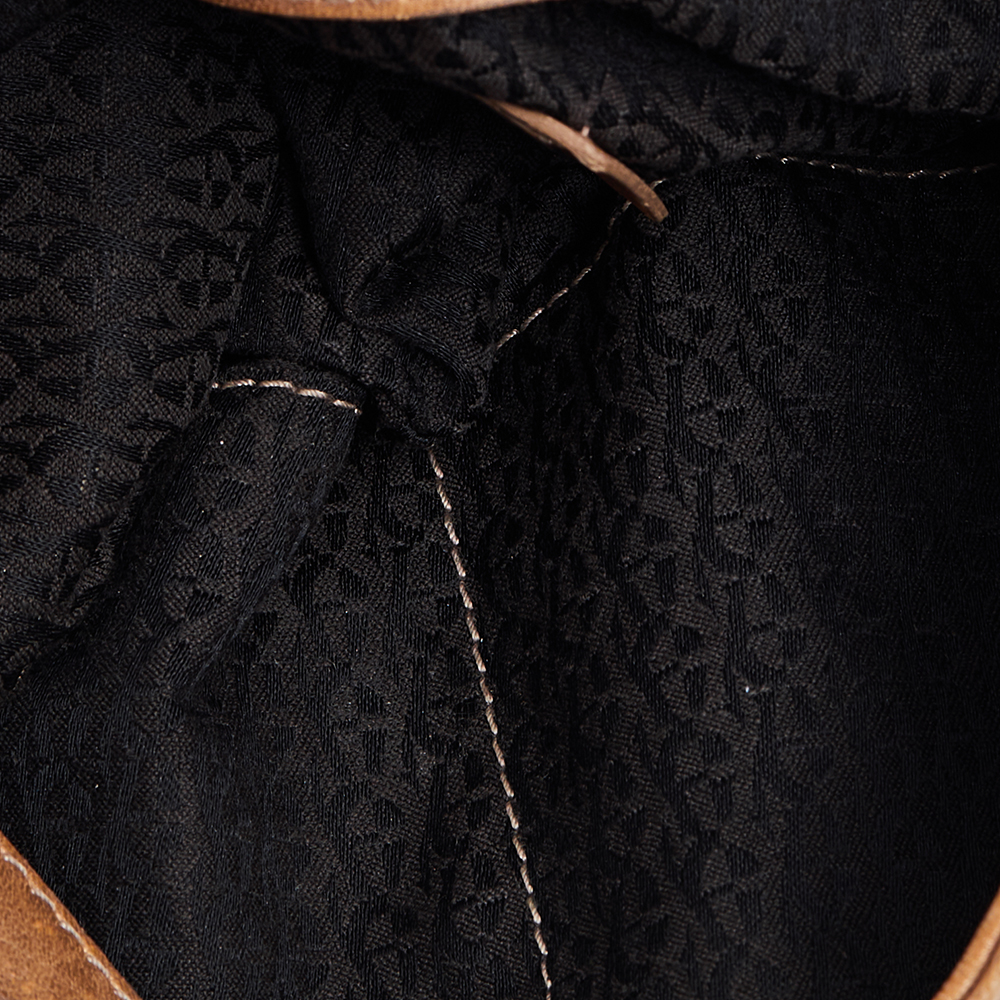 Aigner Bronze Leather Tassel Shoulder Bag