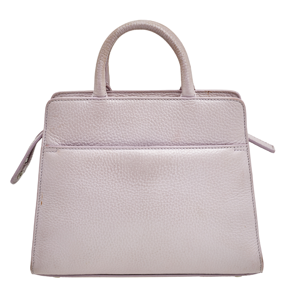 Aigner Lilac Leather Tote