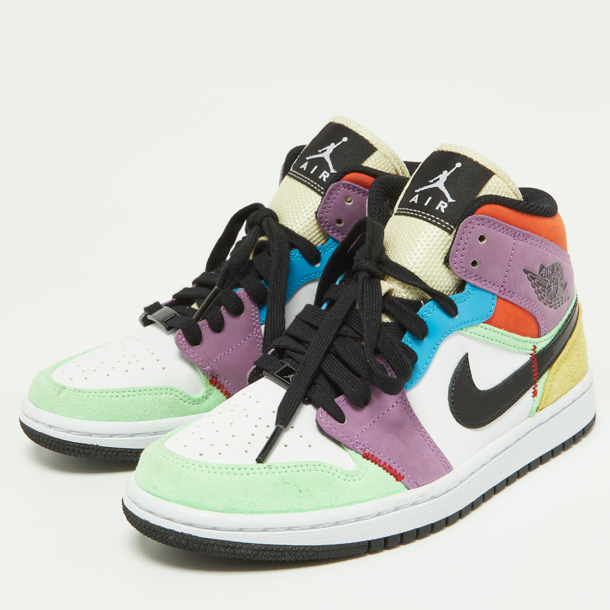 Air Jordan Multicolor Leather and Suede Jordan 1 Mid SE Lightblub Sneakers Size
Air Jordan Multicolor Leather and Suede Jordan 1 Mid SE Lightblub Sneakers Size