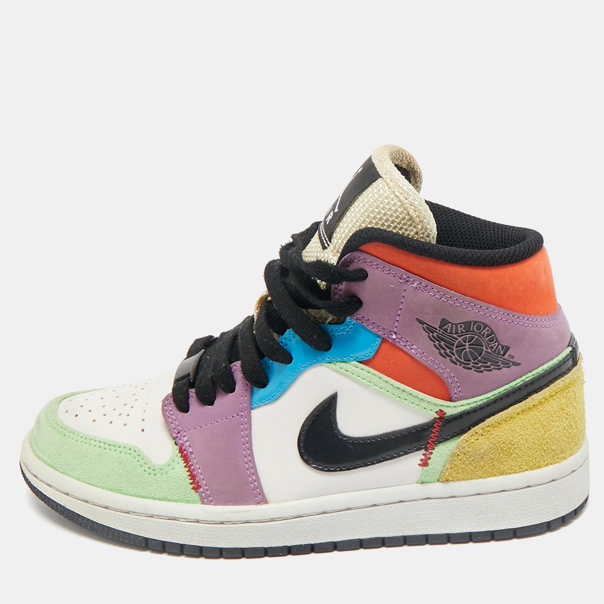 Air Jordan Multicolor Leather and Suede Jordan 1 Mid SE Lightblub Sneakers Size 36
Air Jordan Multicolor Leather and Suede Jordan 1 Mid SE Lightblub Sneakers Size 36