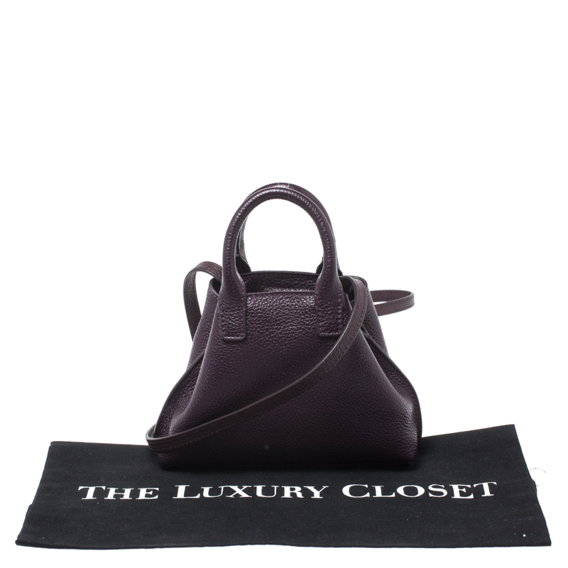 Akris Purple Leather Crossbody Bag