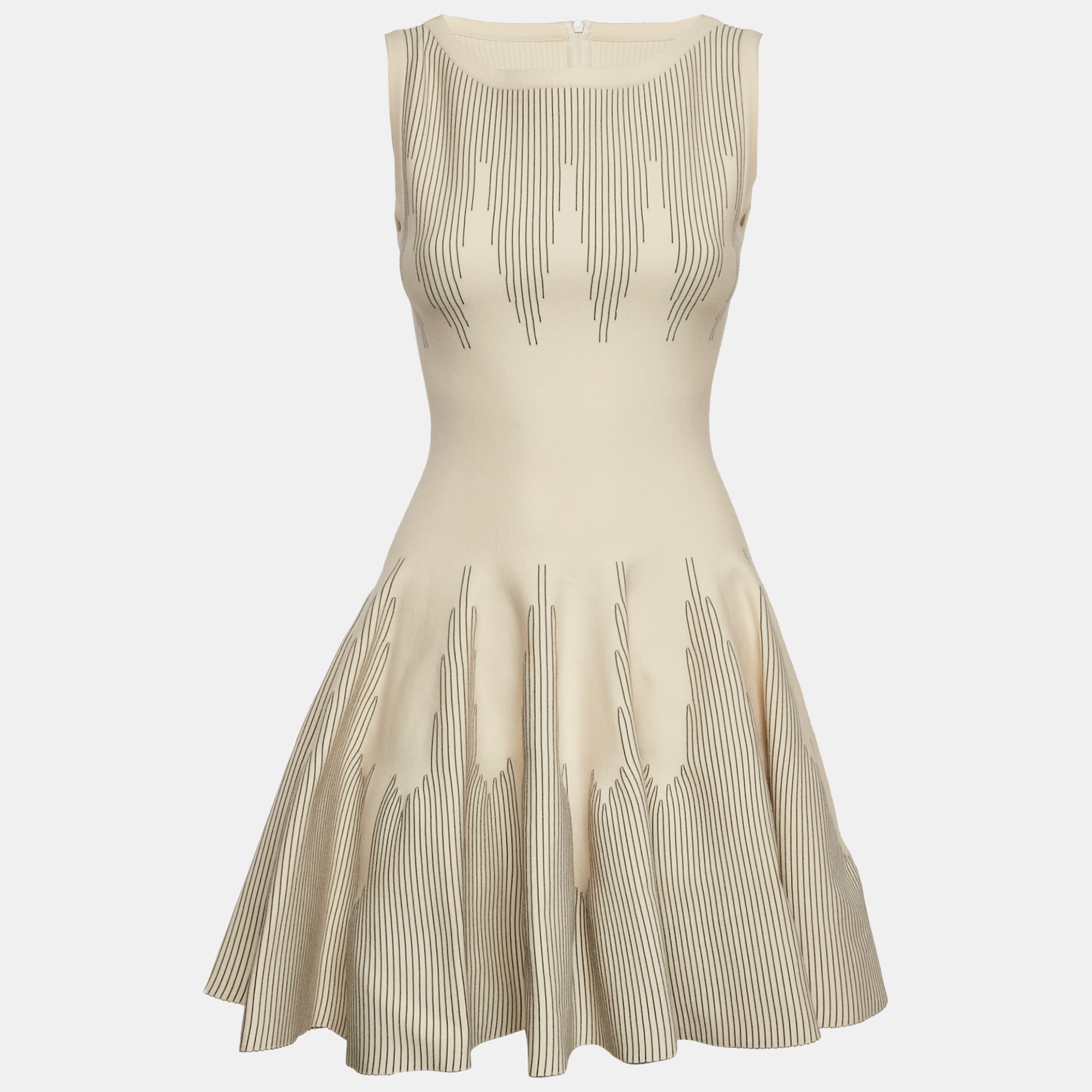 Alaia Cream Wool Blend Knit Fit and Flare Sleeveless Mini Dress M
Alaia Cream Wool Blend Knit Fit and Flare Sleeveless Mini Dress M