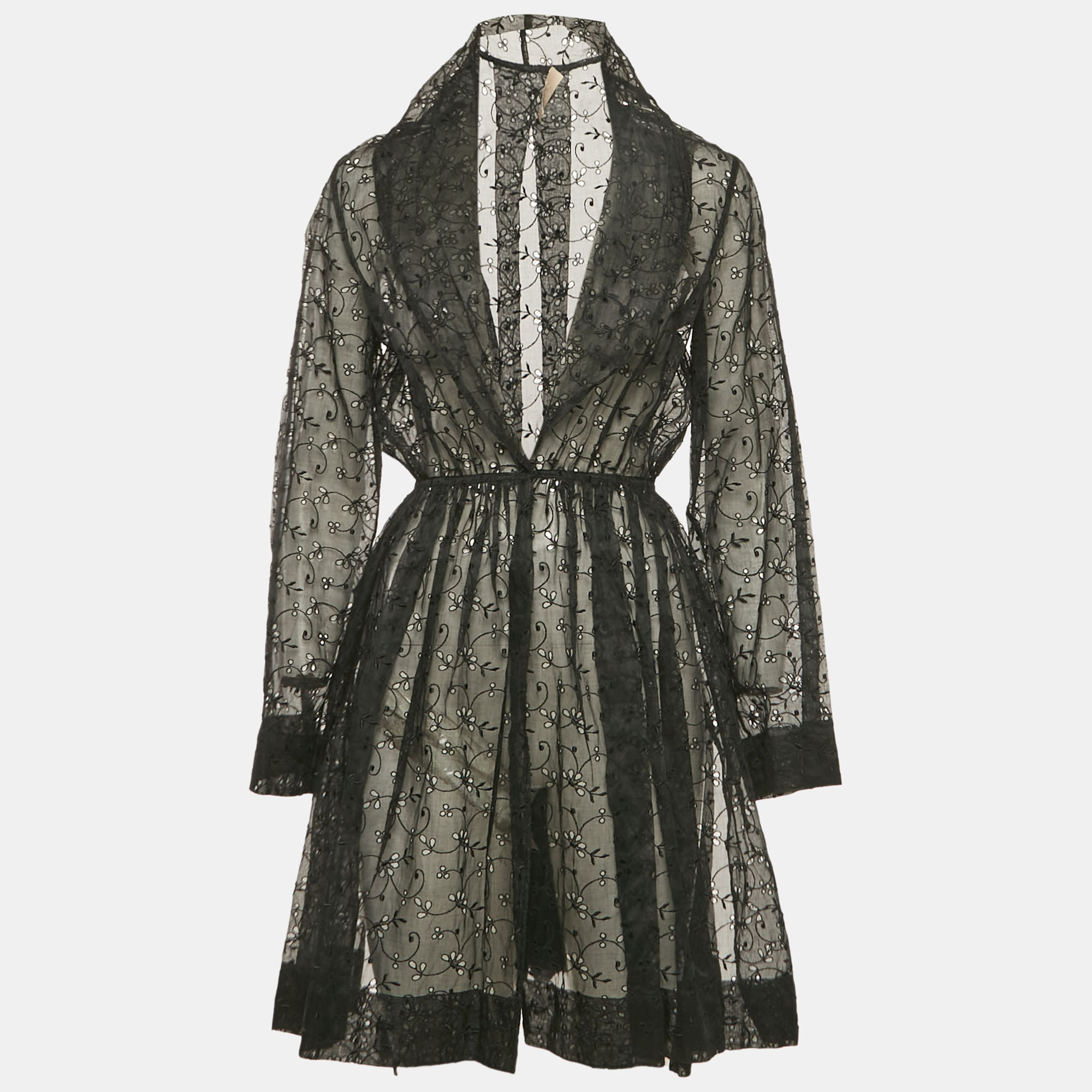 Alaia Black Schiffli Sheer Short Dress S
Alaia Black Schiffli Sheer Short Dress S