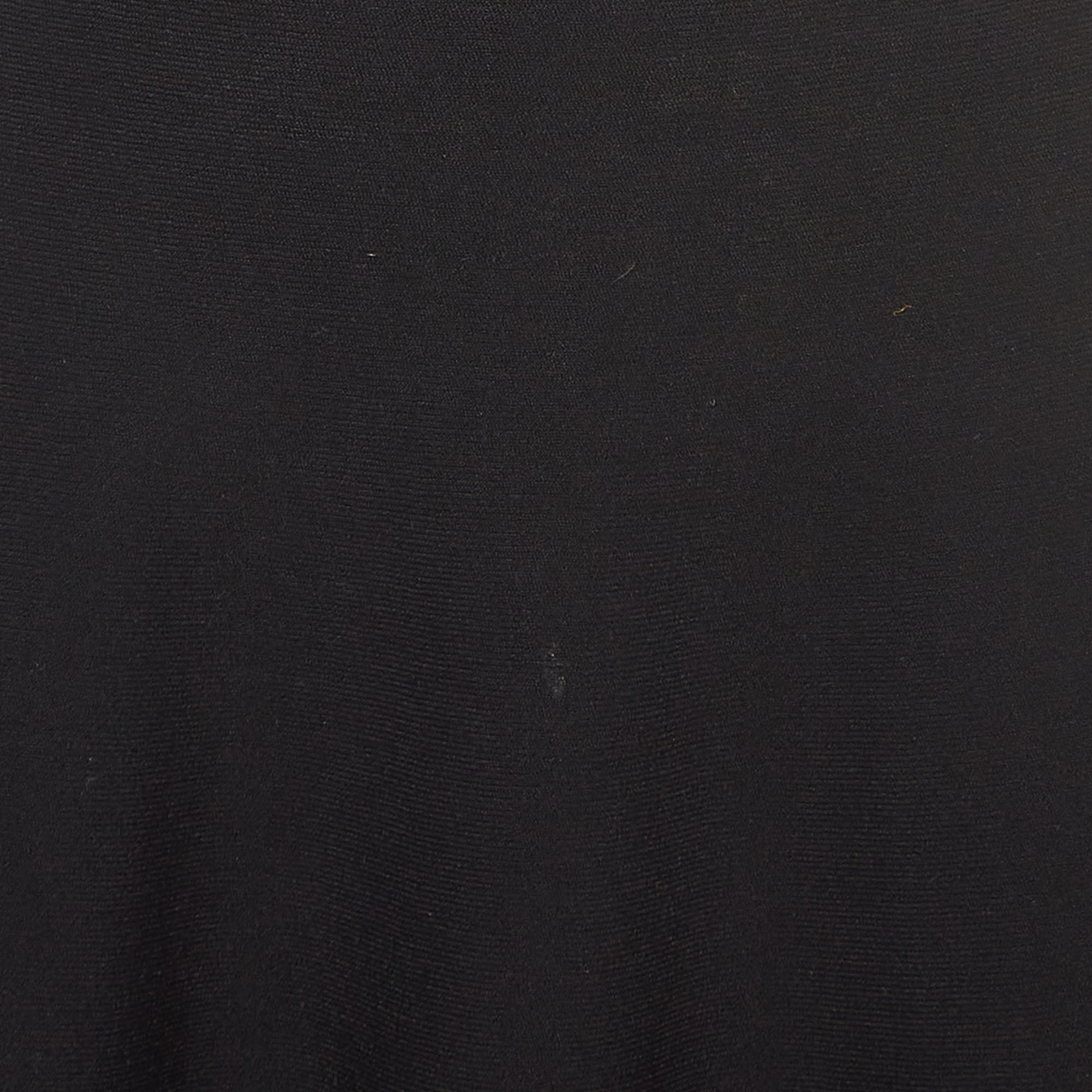 Alaia Black Knit Cut-Out Detail Sleeveless Flared Dress M
