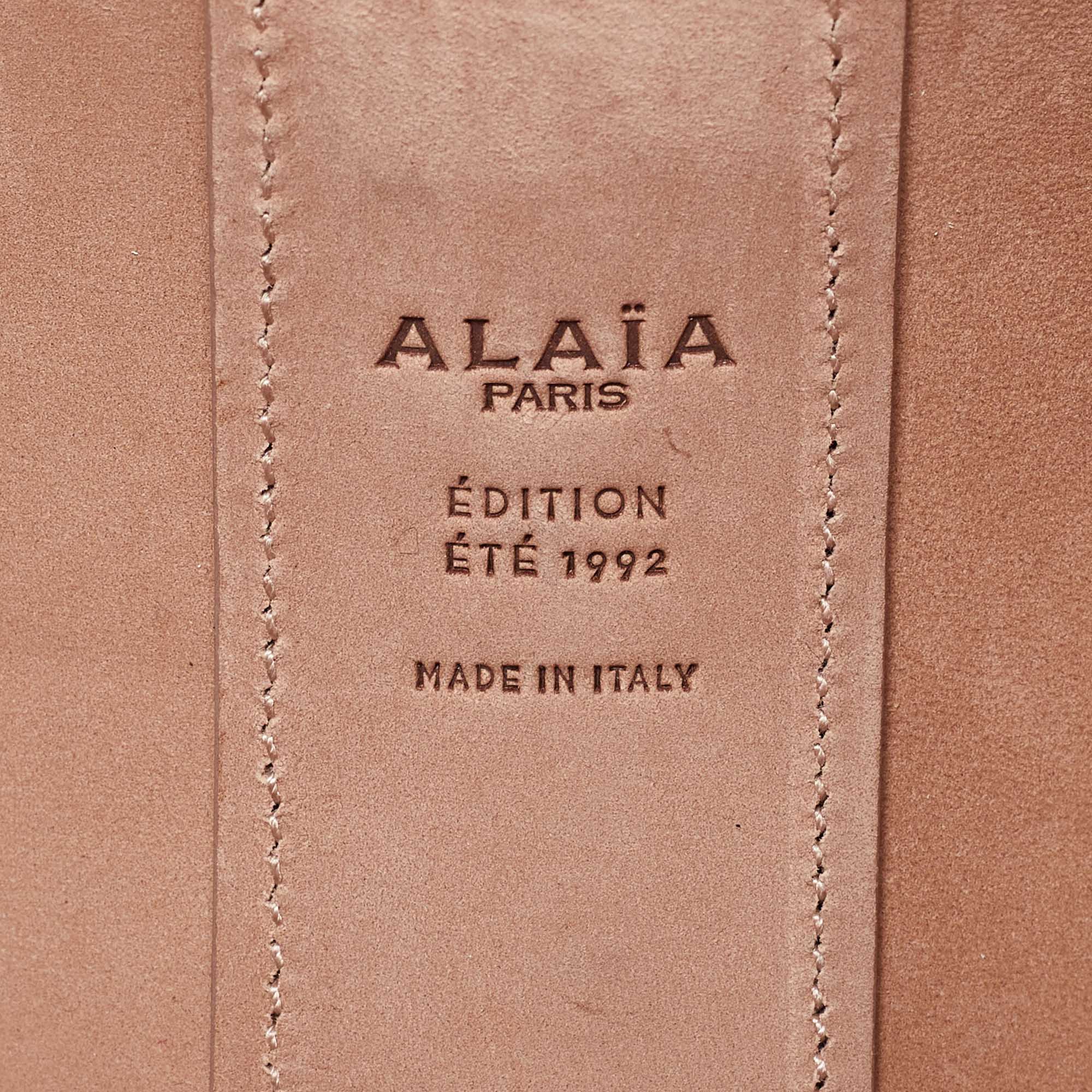 Alaia White Laser Cut Leather Edition 1992 Corset Bag