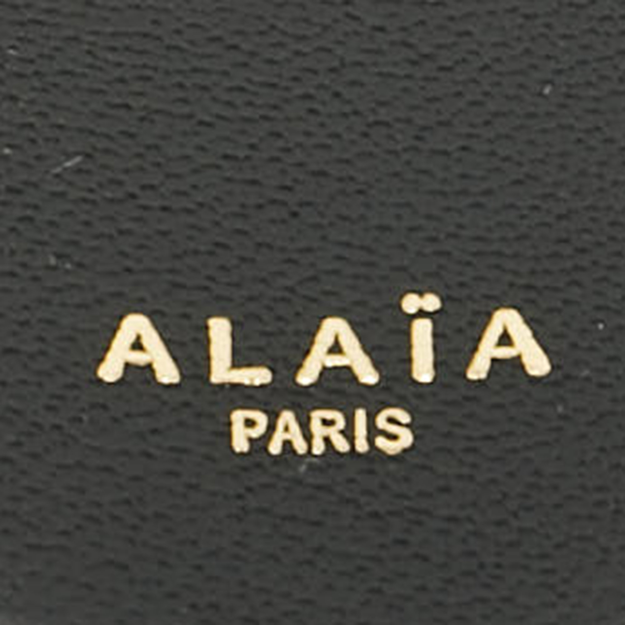 Alaia Black Leather Le Coeur Shoulder Bag