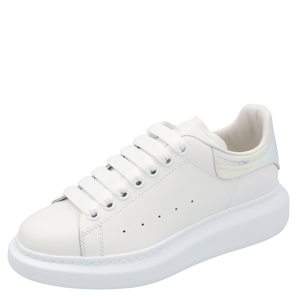 Image of Alexander McQueen Multicolor Oversized Clear Sole Sneakers Size EU .
