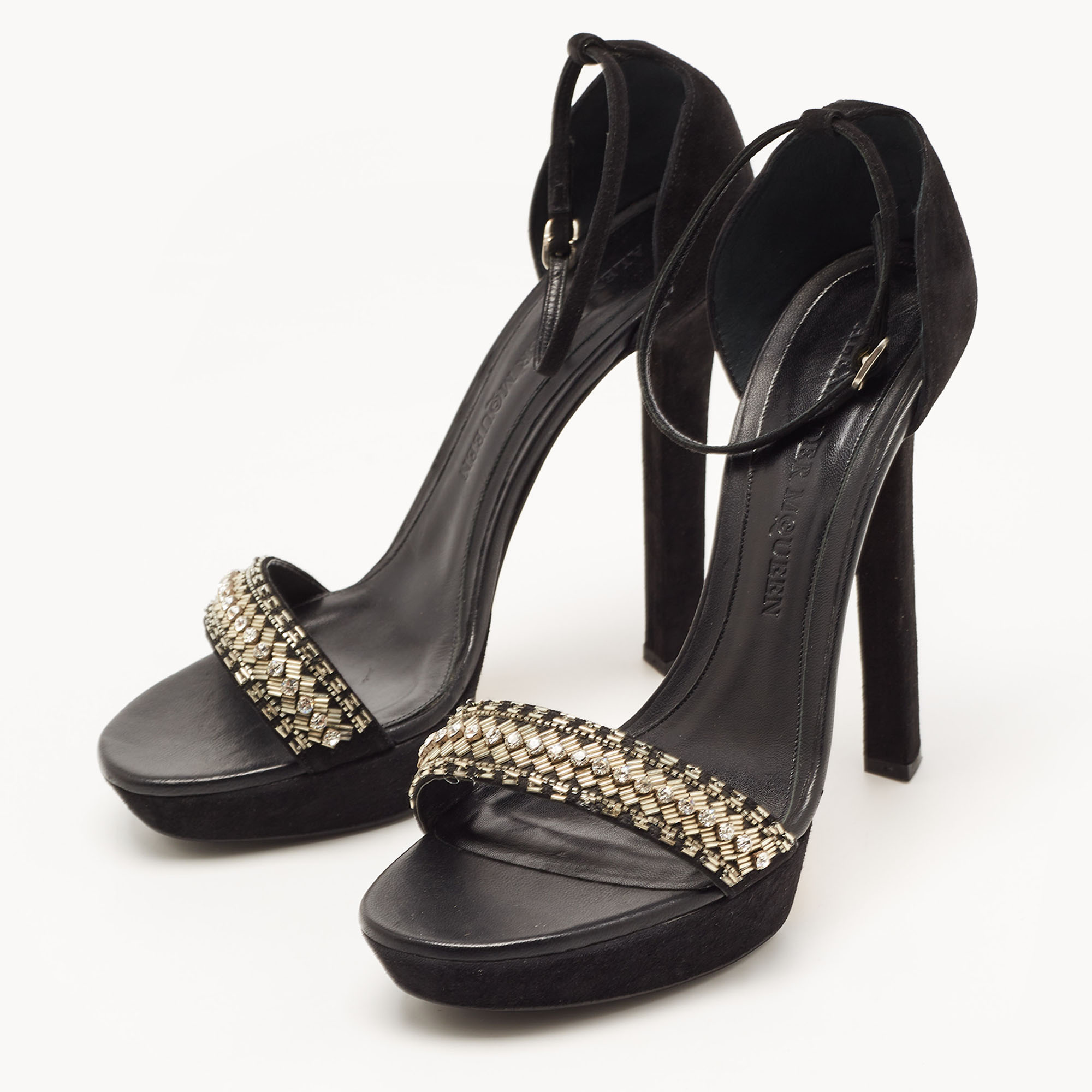 Alexander McQueen Black Sandals Platform Ankle Strap Sandals Size
Alexander McQueen Black Sandals Platform Ankle Strap Sandals Size
