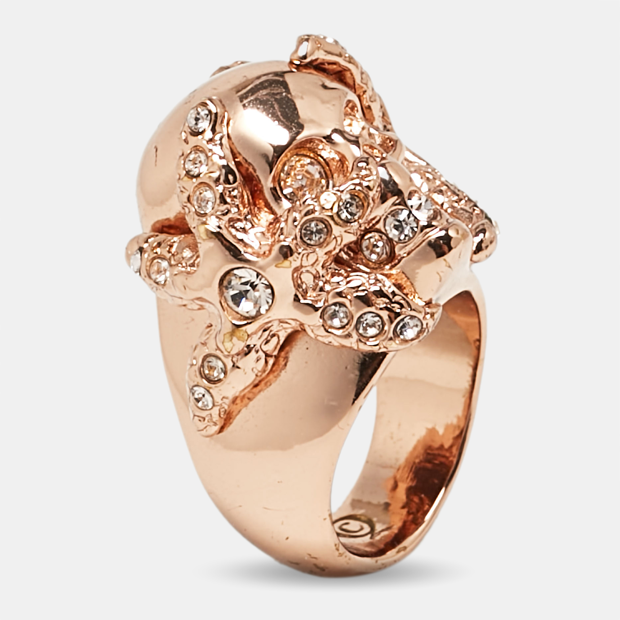 Alexander McQueen Skull Starfish Crystals Rose Gold Tone Ring Size
Alexander McQueen Skull Starfish Crystals Rose Gold Tone Ring Size