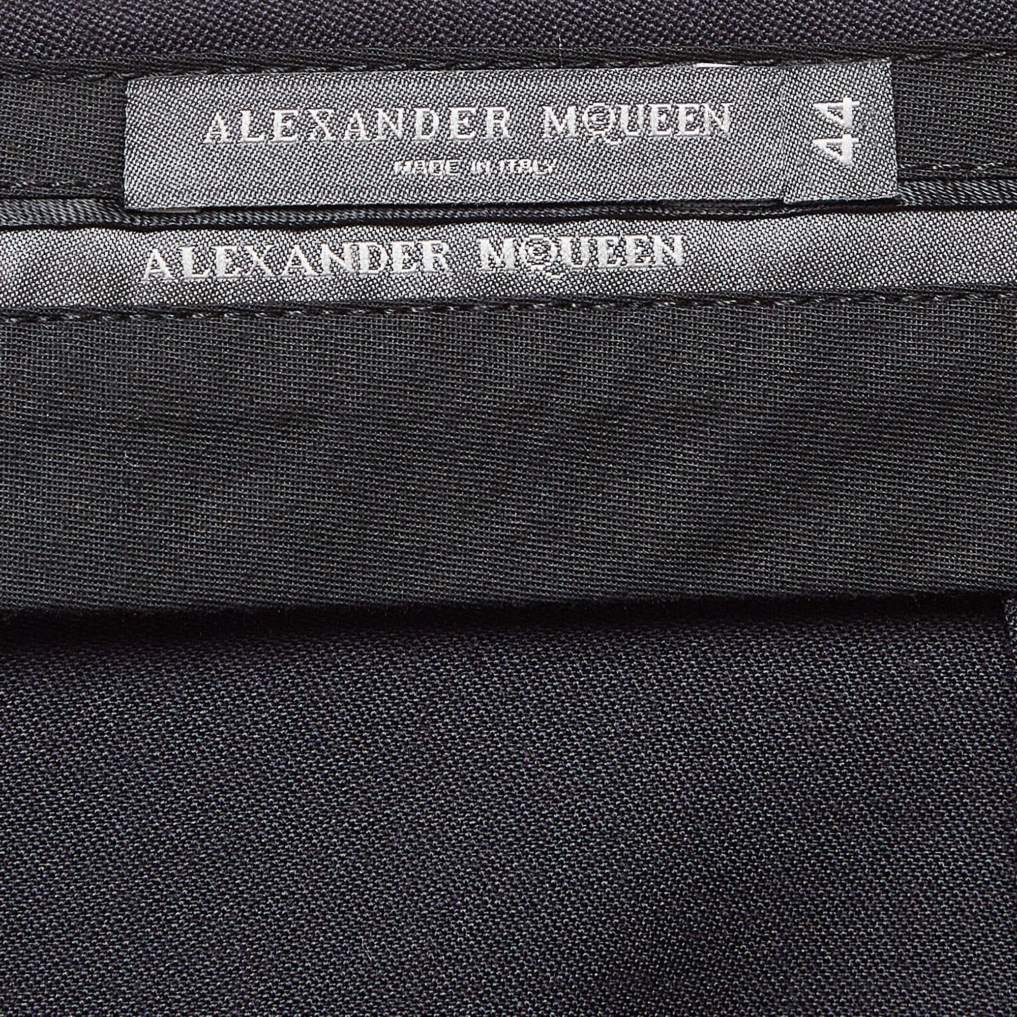 Alexander McQueen Navy Blue Trousers M