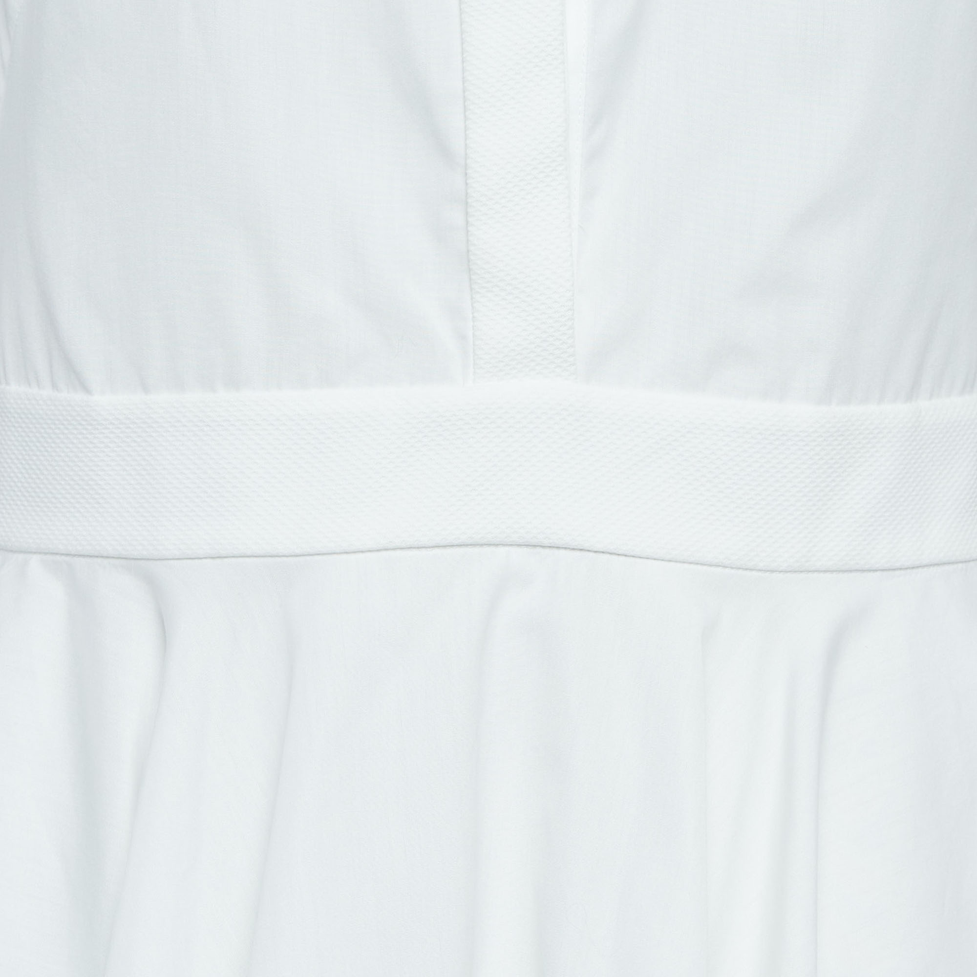 Alexander McQueen White Poplin Ruffled High-Low Mini Dress M