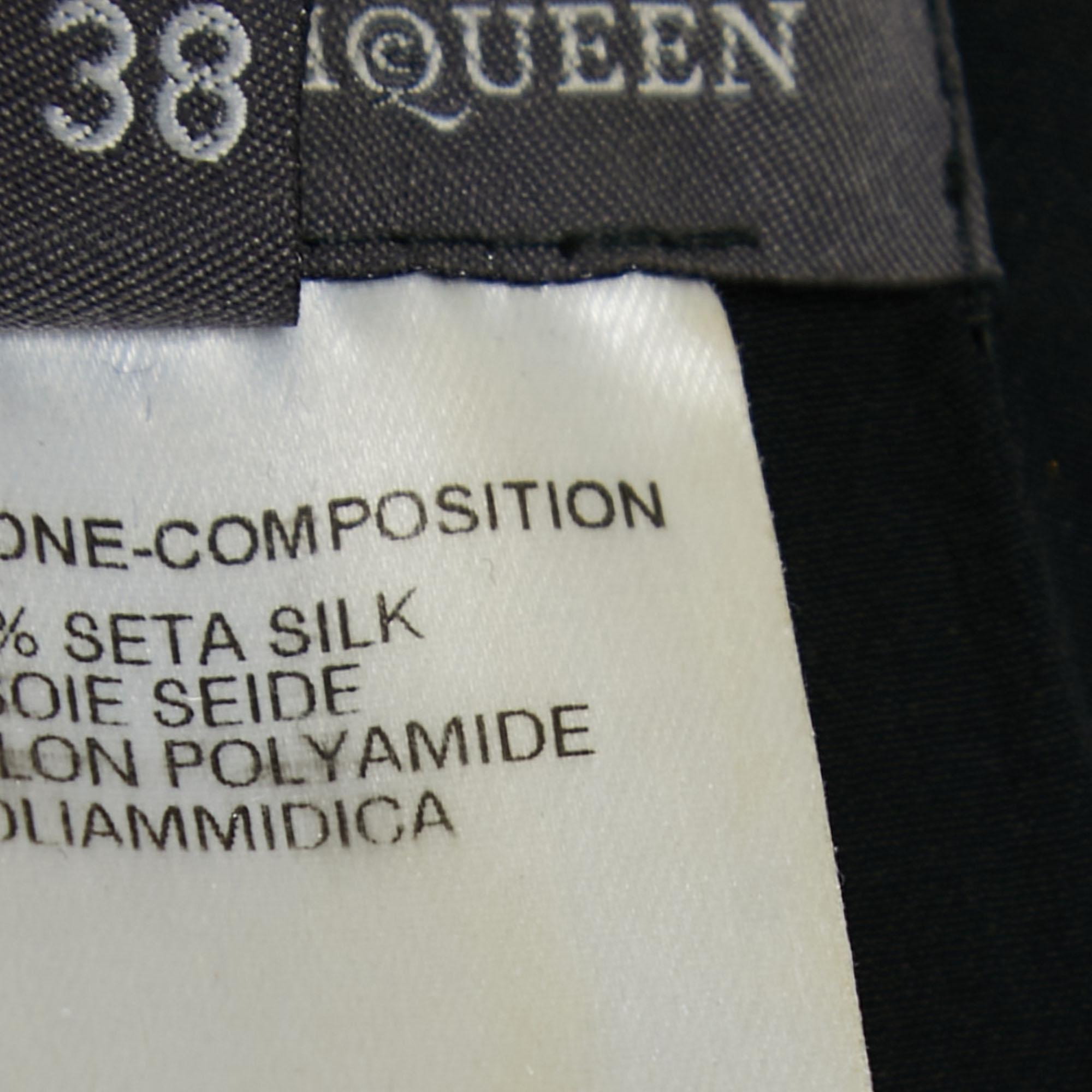 Alexander McQueen Vintage Black Silk Bustier Corset Top S