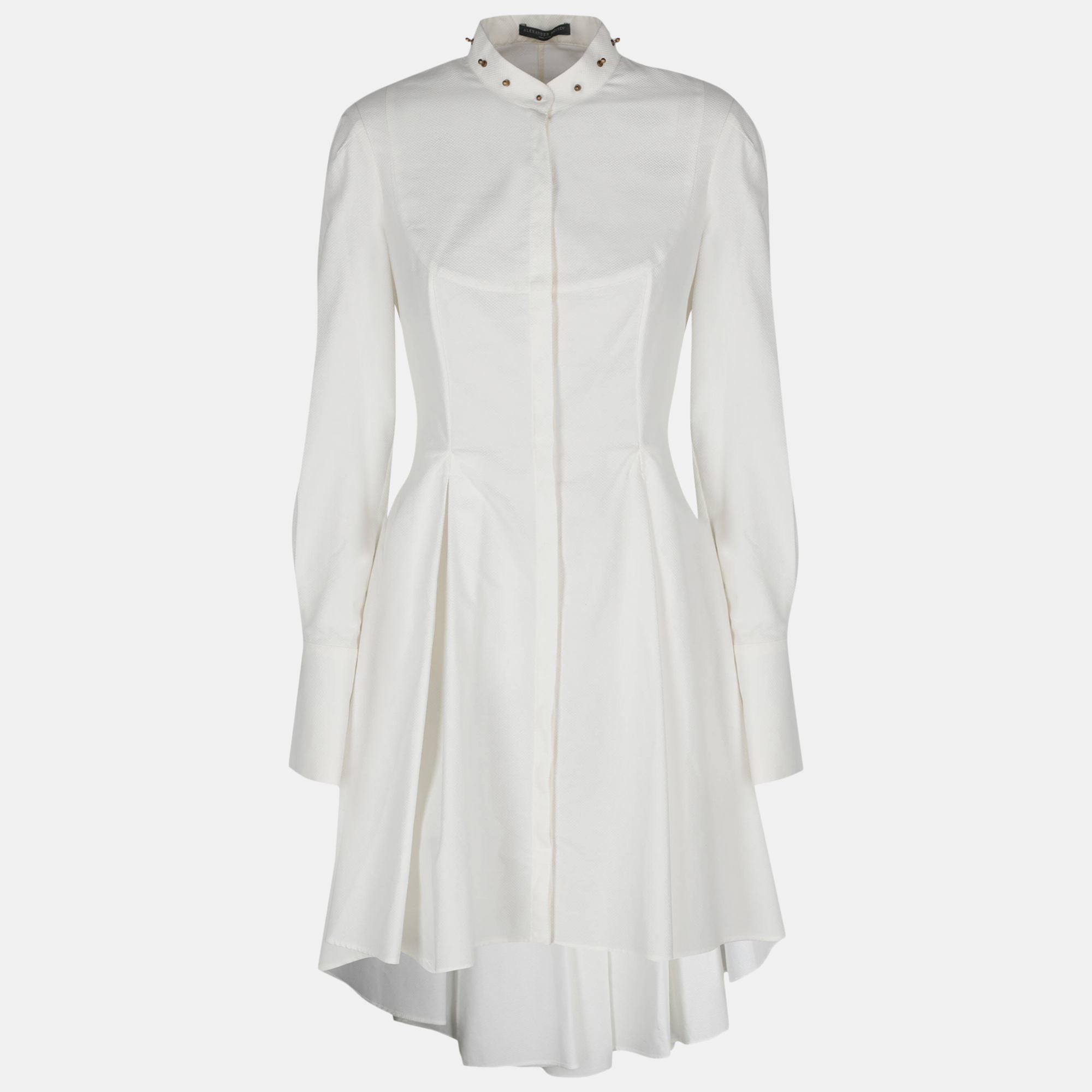 Alexander Mcqueen  Women's Cotton Midi Dress - White - S