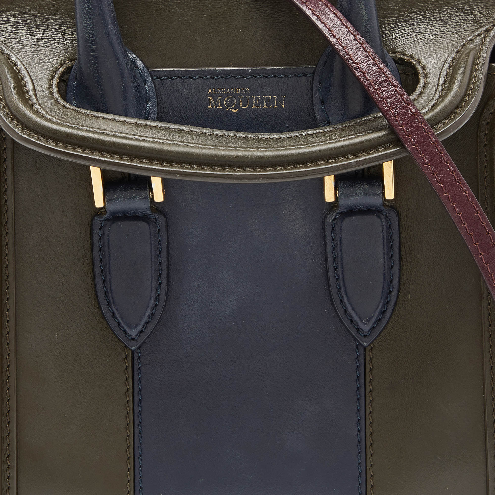 Alexander McQueen Multicolor Leather Mini Heroine Bag