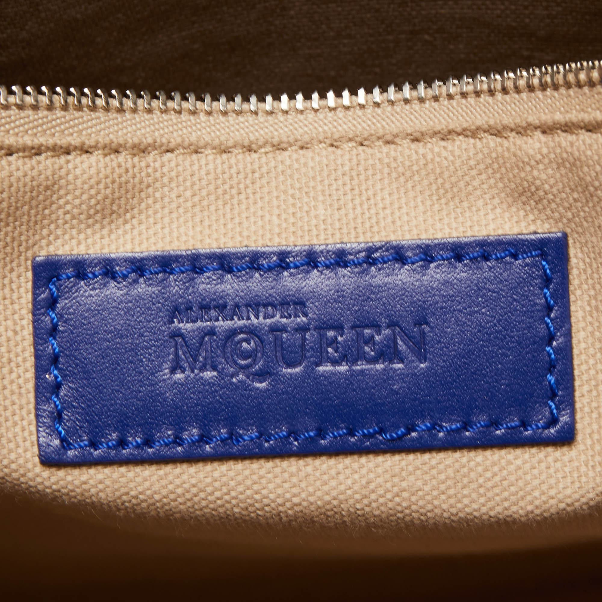 Alexander McQueen Ultramarine Leather Legend Satchel