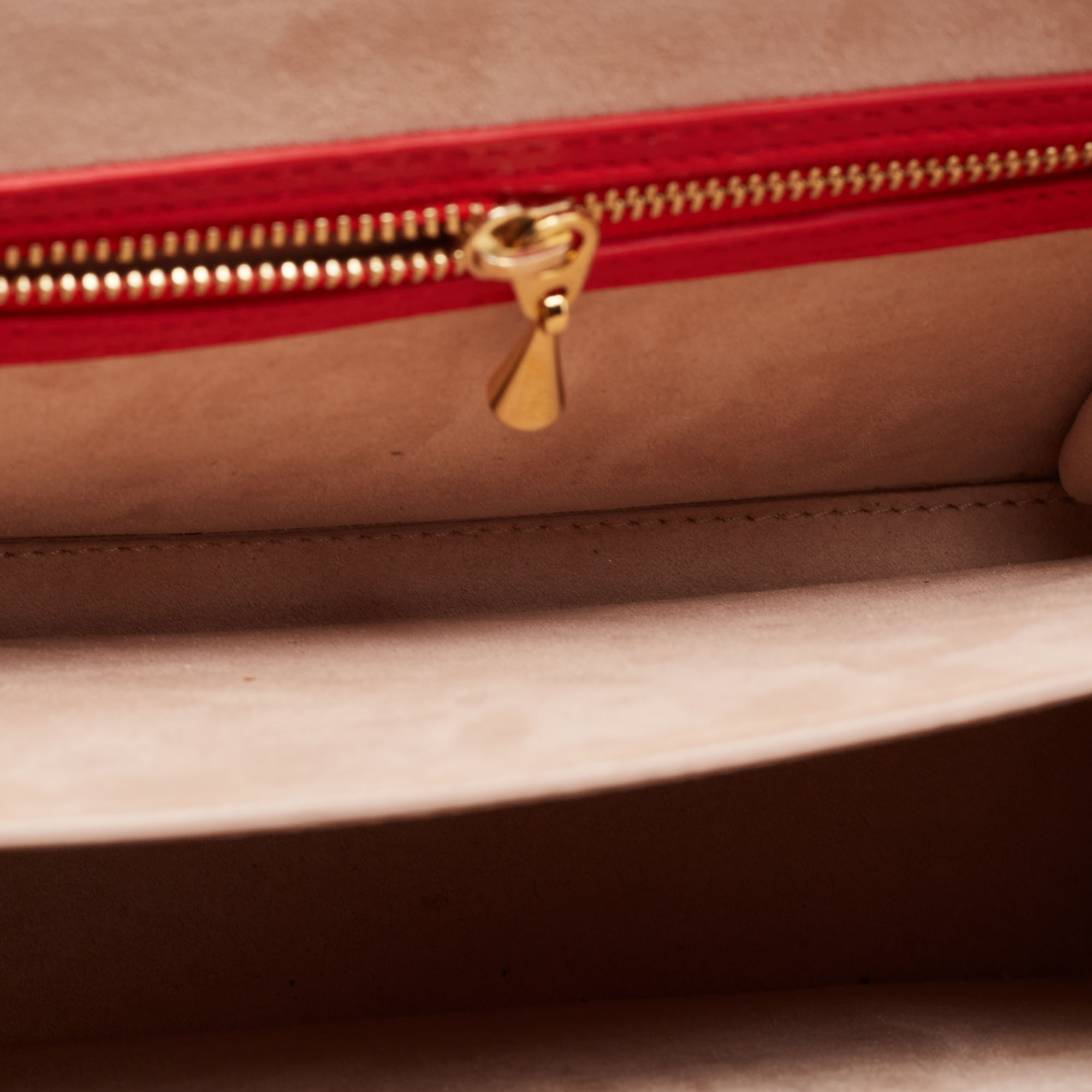 Alexander McQueen Red Leather Box Shoulder Bag
