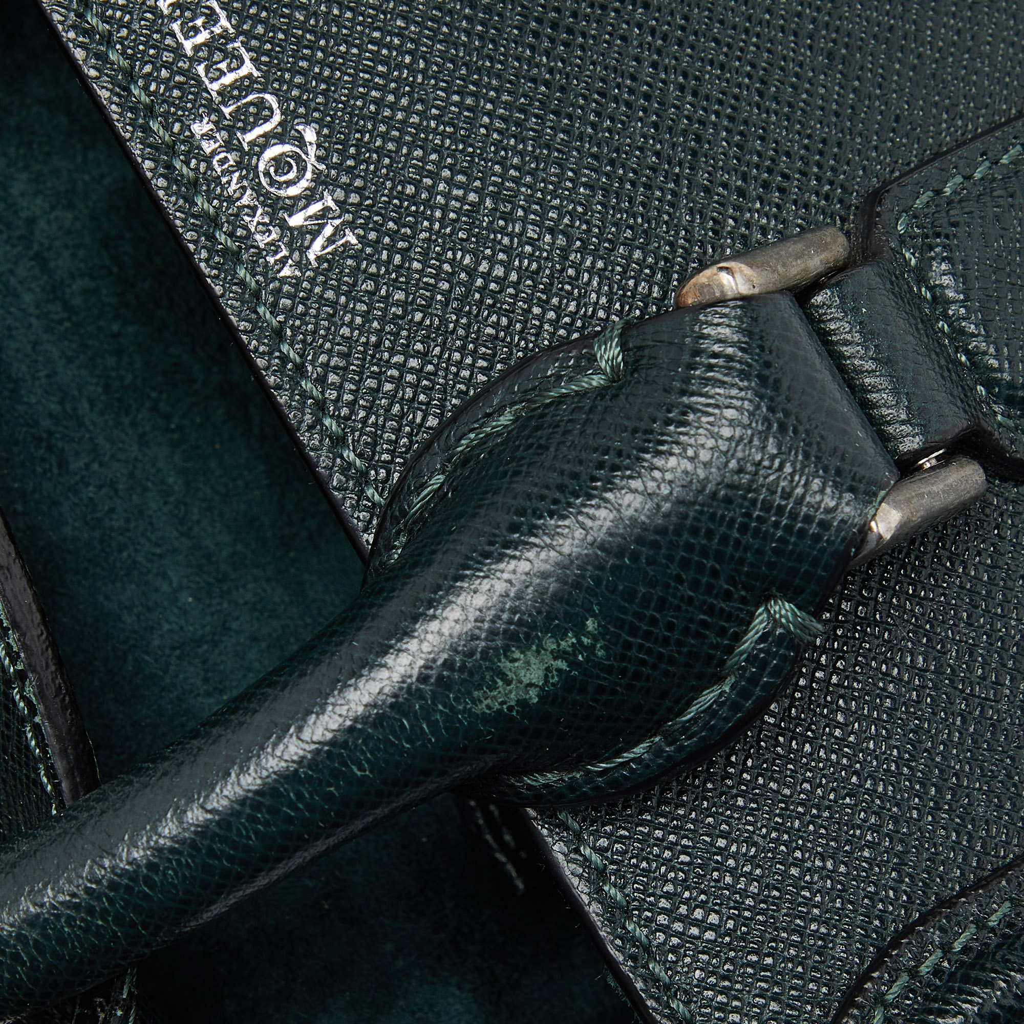 Alexander McQueen Emerald Green Leather Mini Heroine Bag